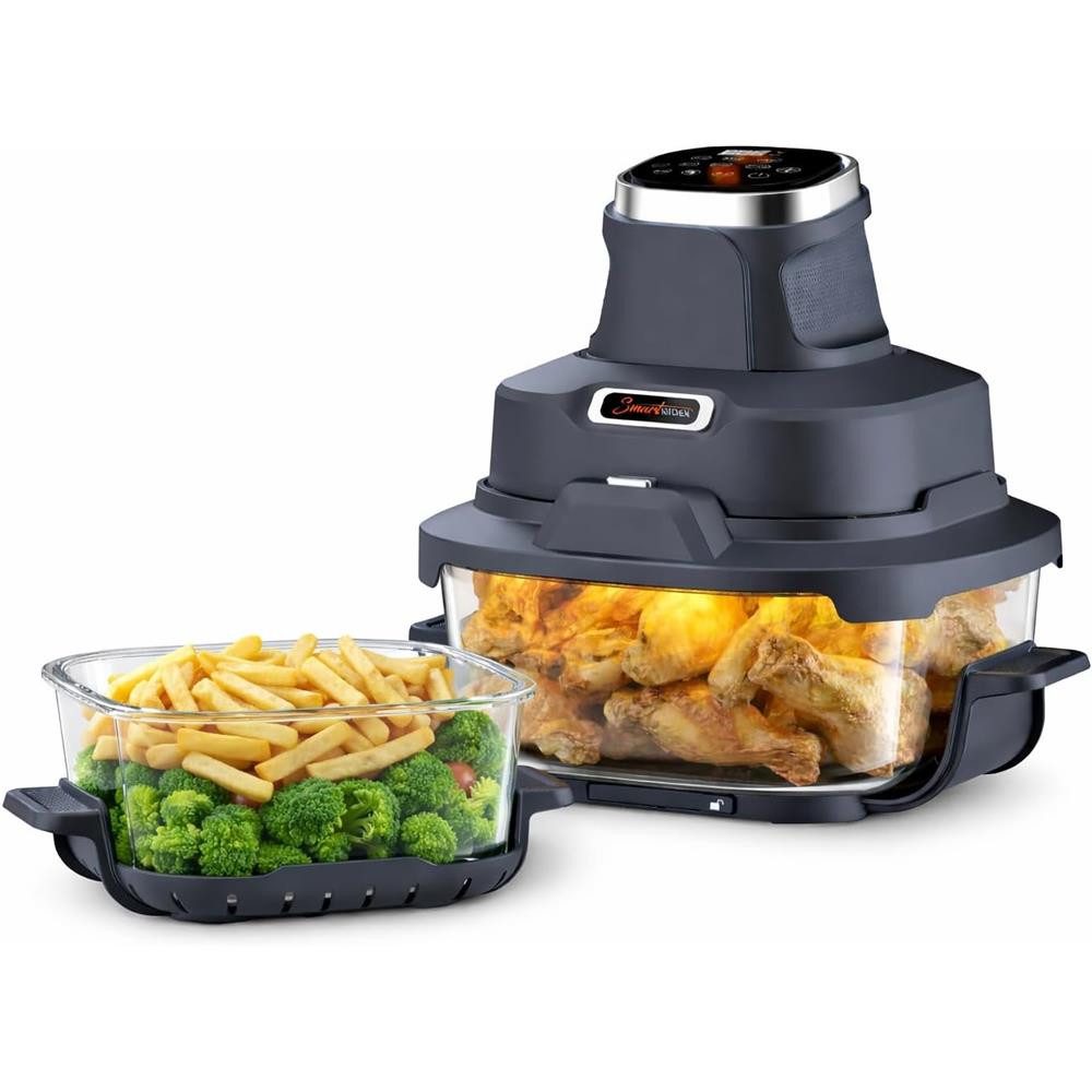 Telewelt Heißluftfritteuse 4-in-1 Air Fryer, Mit Temperatursteuerung, Timer und automatischer Abschaltung