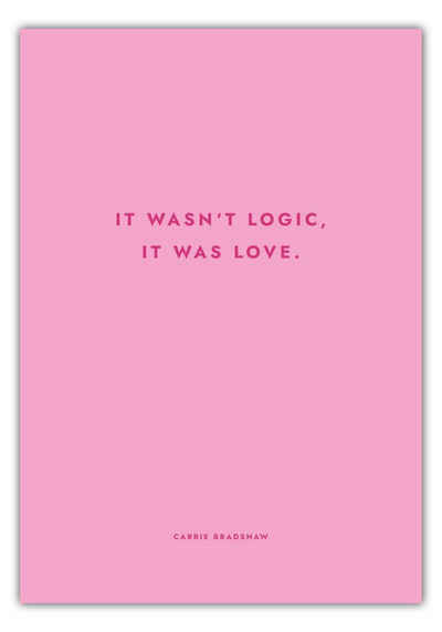 MOTIVISSO Poster Sex And The City - It Wasn't Logic, It Was Love