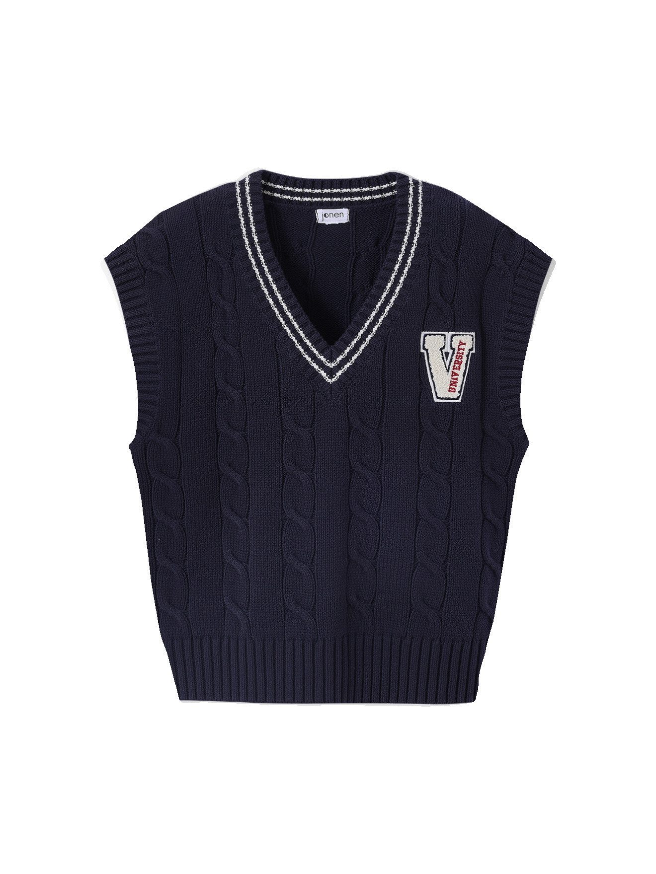 jonen Pullunder Mädchen Pullunder mit Zopfmuster