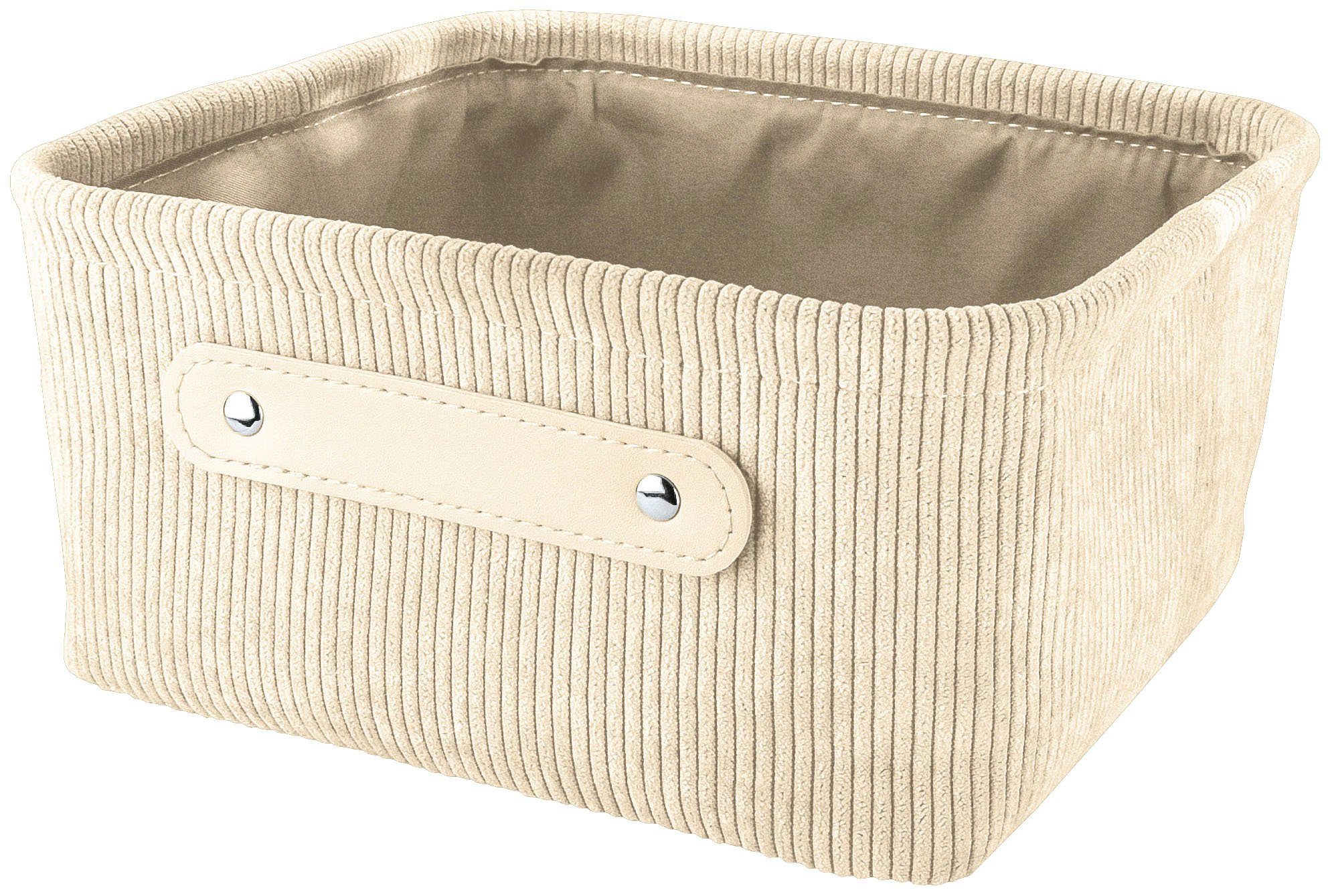 Kleine Wolke beige Bedford Aufbewahrungskorb