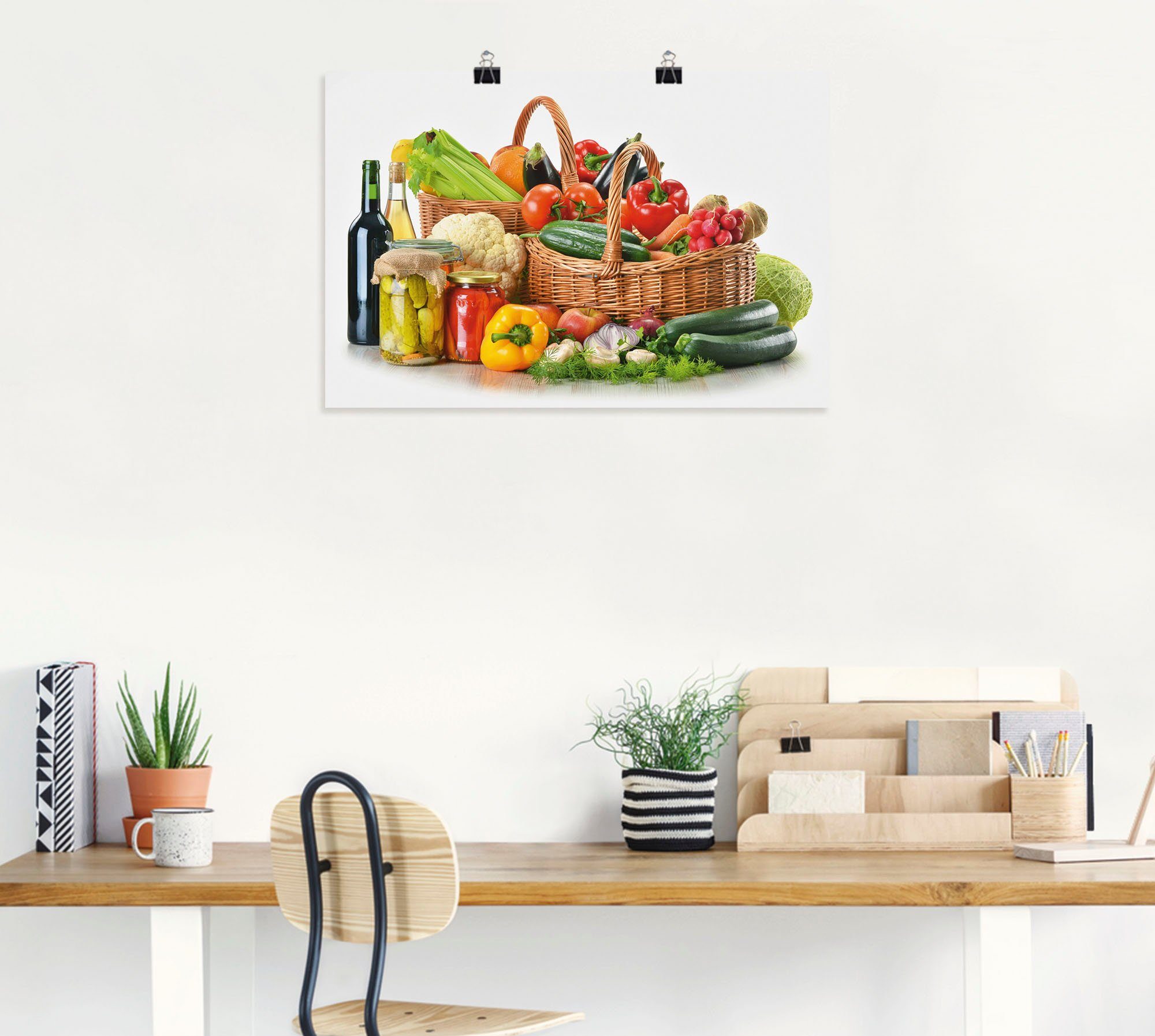 Artland Wandbild Gemüse Stillleben II, Lebensmittel (1 St), als Alubild,  Leinwandbild, Wandaufkleber oder Poster in versch. Größen | Poster