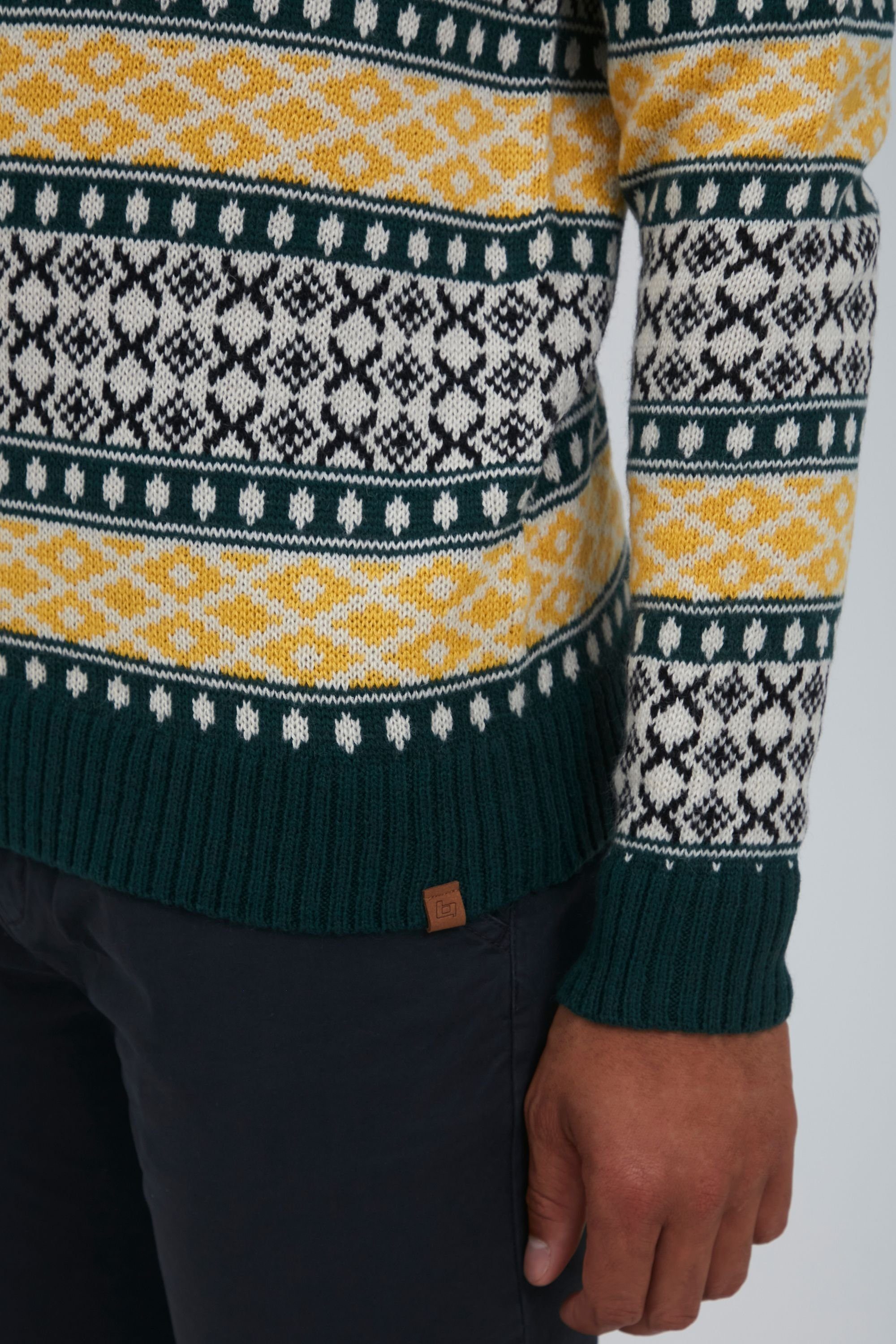 Blend Norwegerpullover BHTjorben Stilvoller Norweger-Pullover mit Rundhalsausschnitt