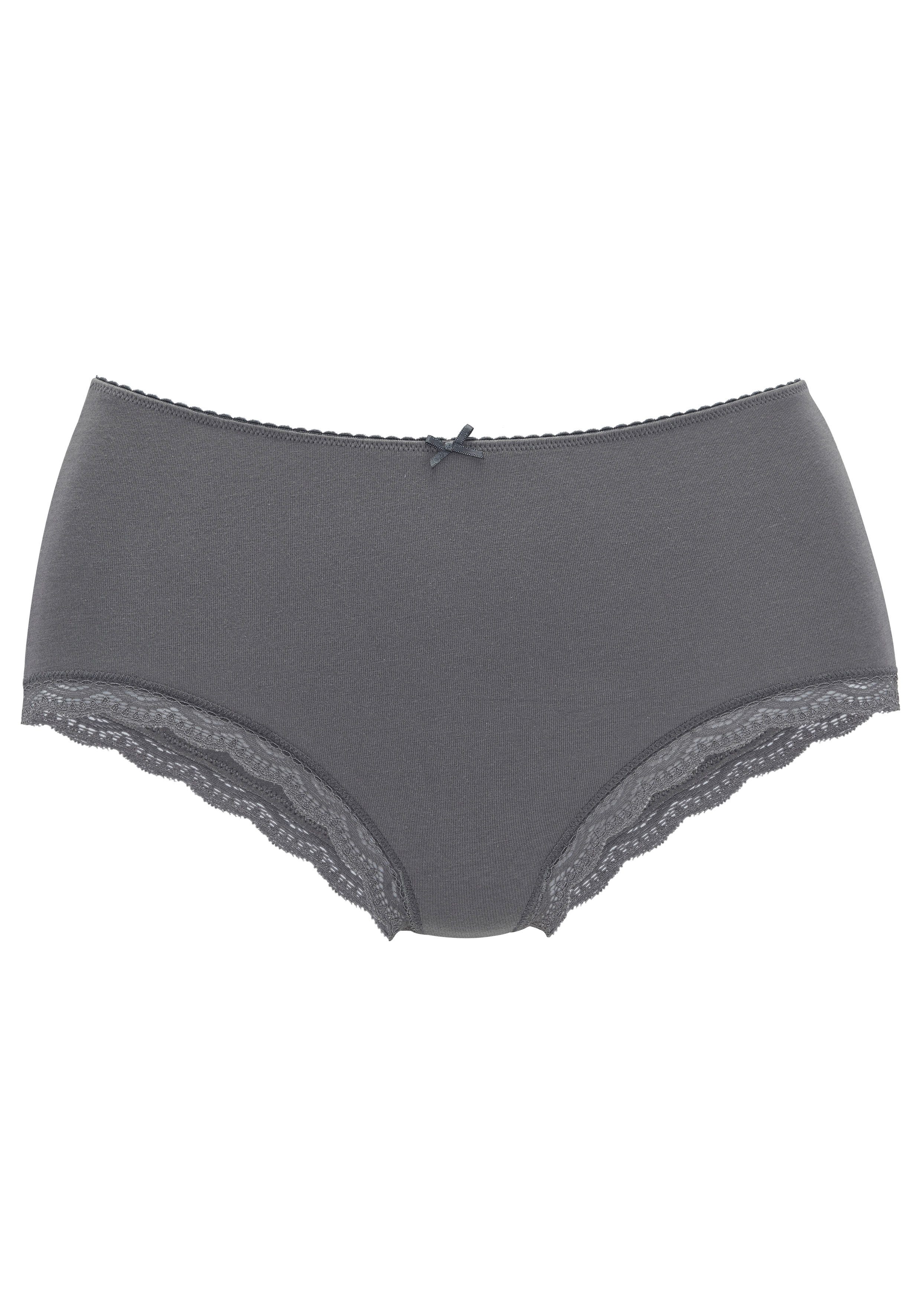 LASCANA Taillenslip (5er-Pack) aus elastischer Baumwolle mit zarter Spitze, mit Aufbewahrungsbox – Bild 4 von 5