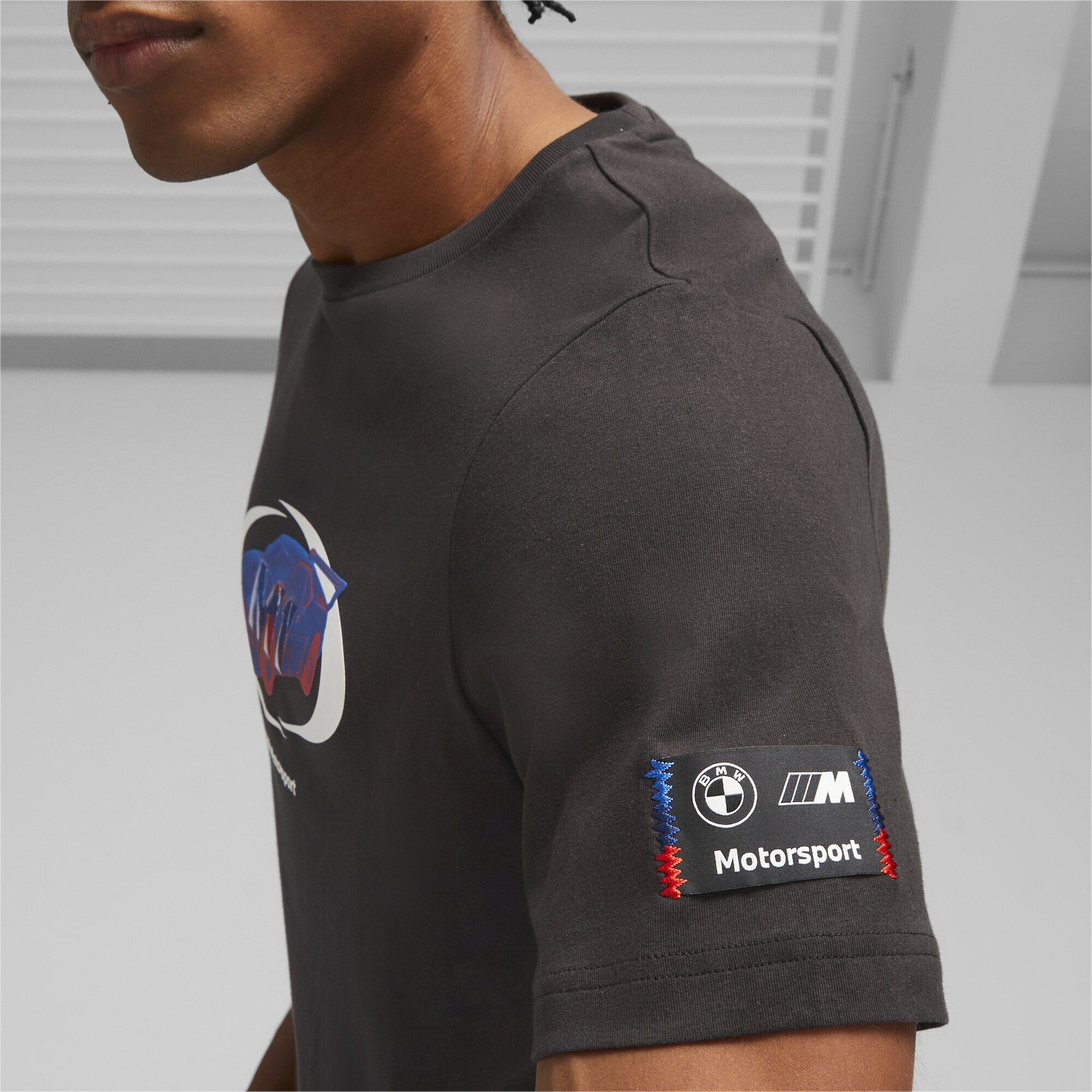 Black T-Shirt M Herren PUMA T-Shirt Car BMW Statement Motorsport
