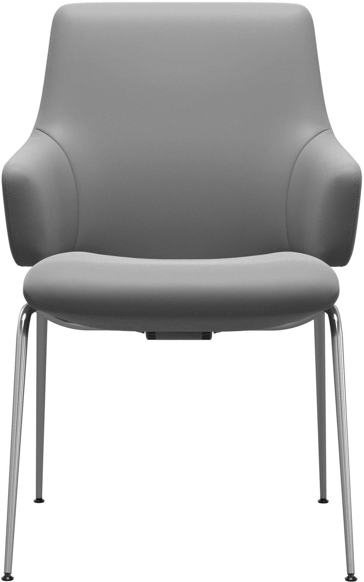 Stressless® Polsterstuhl Laurel, Low Back mit Armlehne, Größe L, mit Beinen aus Stahl in Chrom matt