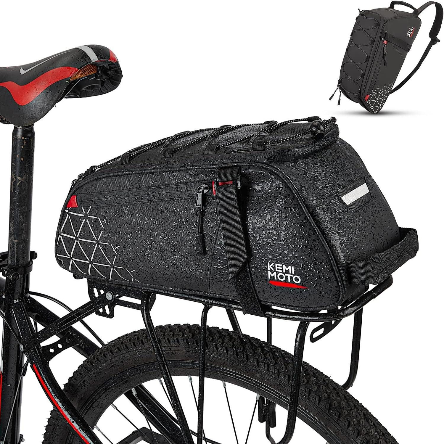 Fahrradständer 2in1 Gepäckträgertasche 8L wasserdicht Fahrradtaschen Gepäckträger