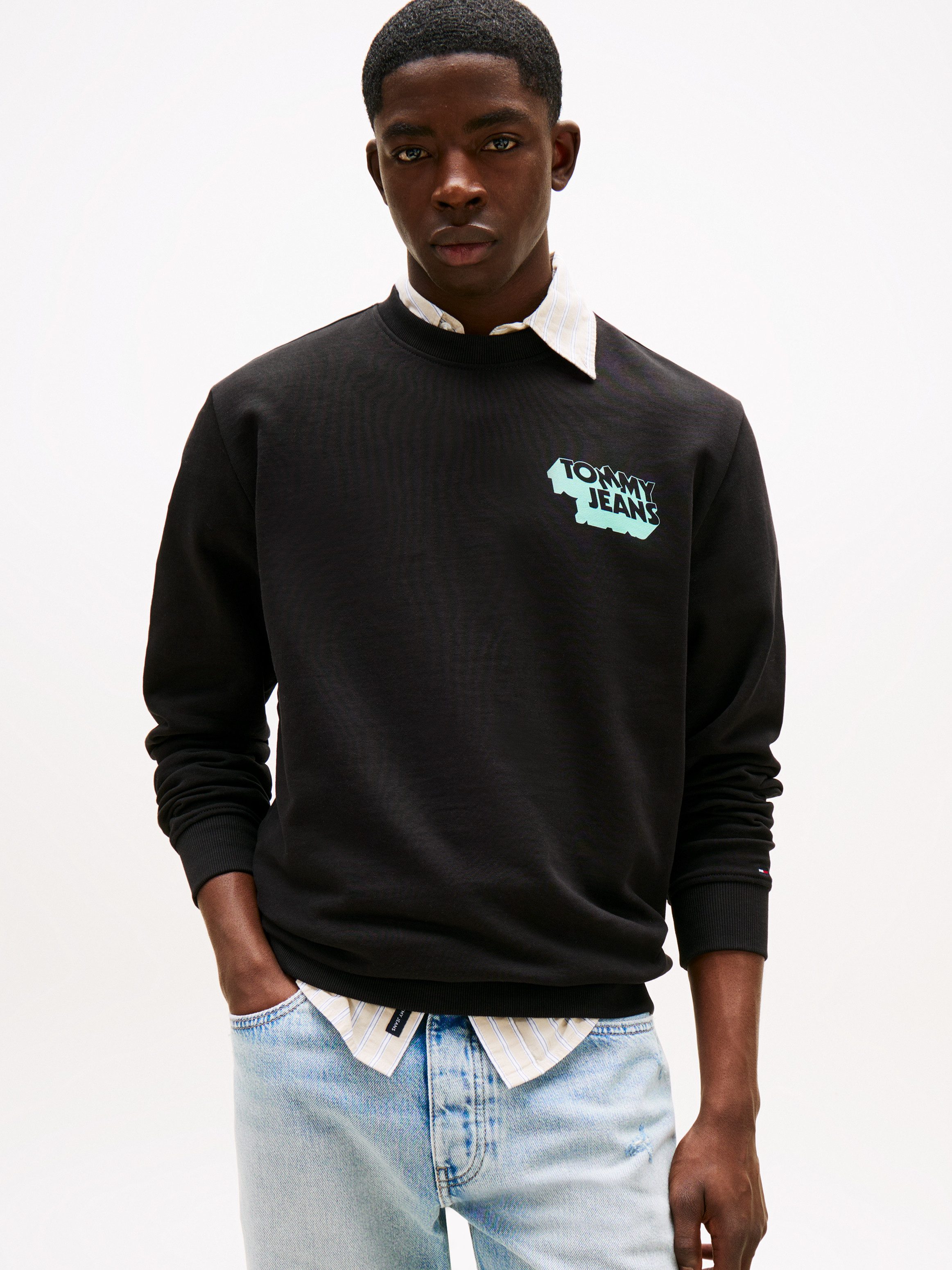 Tommy Jeans Sweatshirt TJM REG STACK CREW EXT Mit Rundhalsausschnitt günstig online kaufen