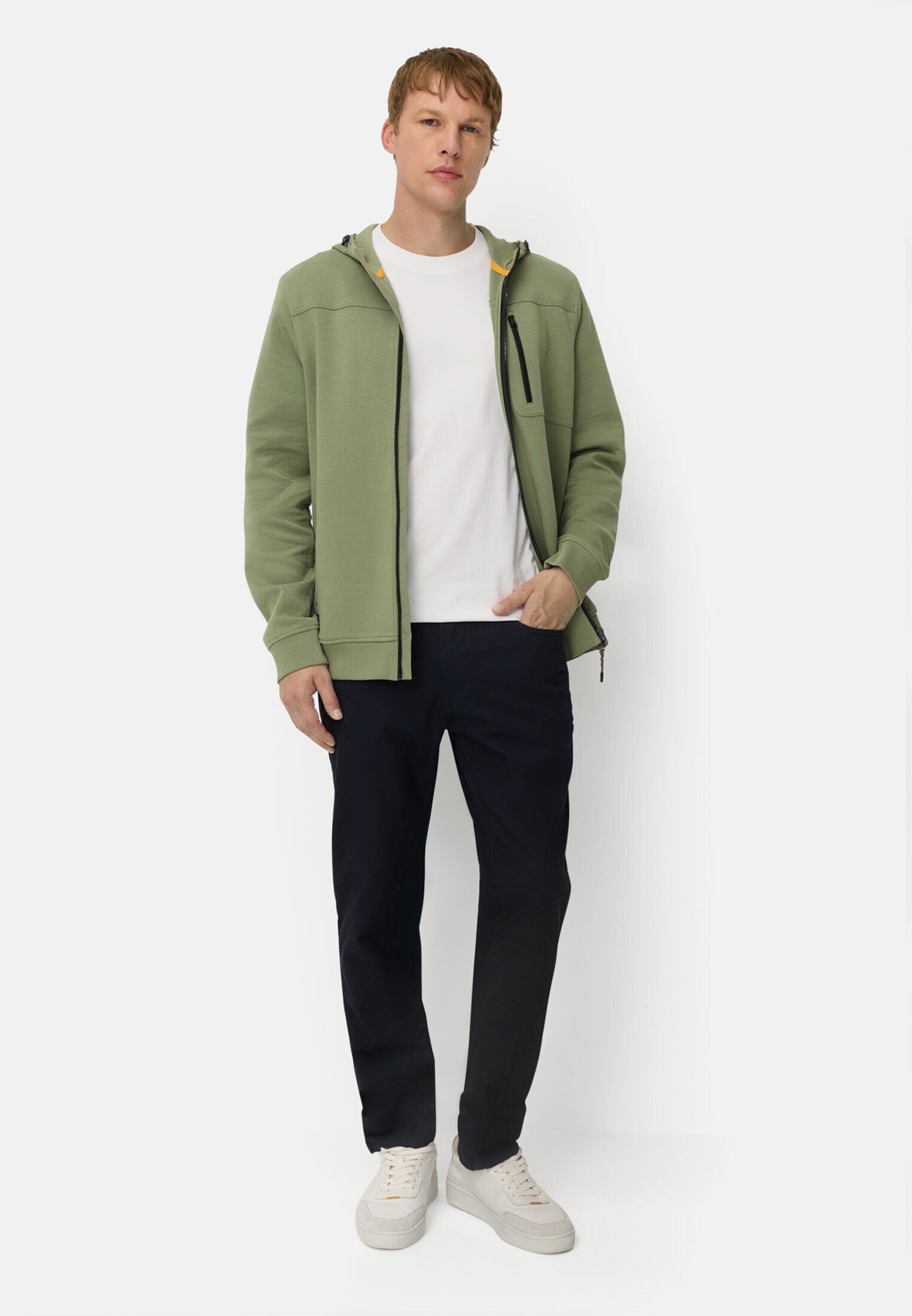 camel active Sweatjacke mit Kapuze Langarm