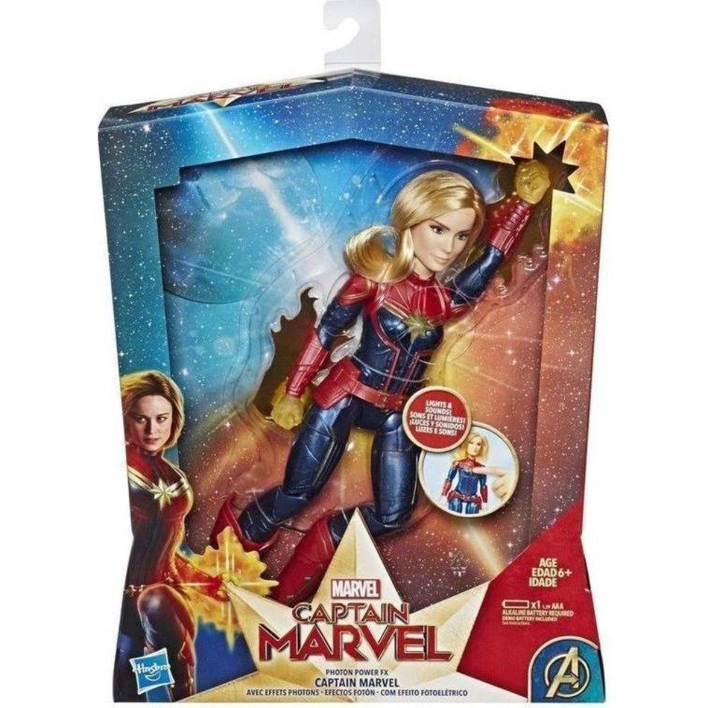 MARVEL Spielfigur Marvel - Captain Marvel - Actionfigur mit Licht- und Soundeffekten