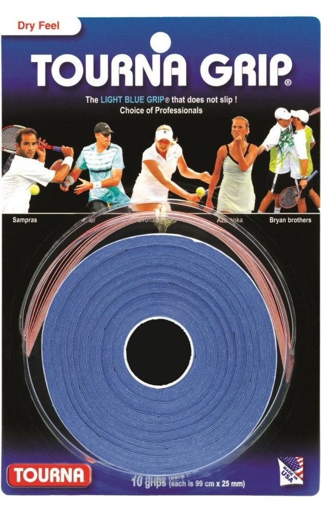 Griffband Overgrip Grip Standard 0.45mm blau 10er