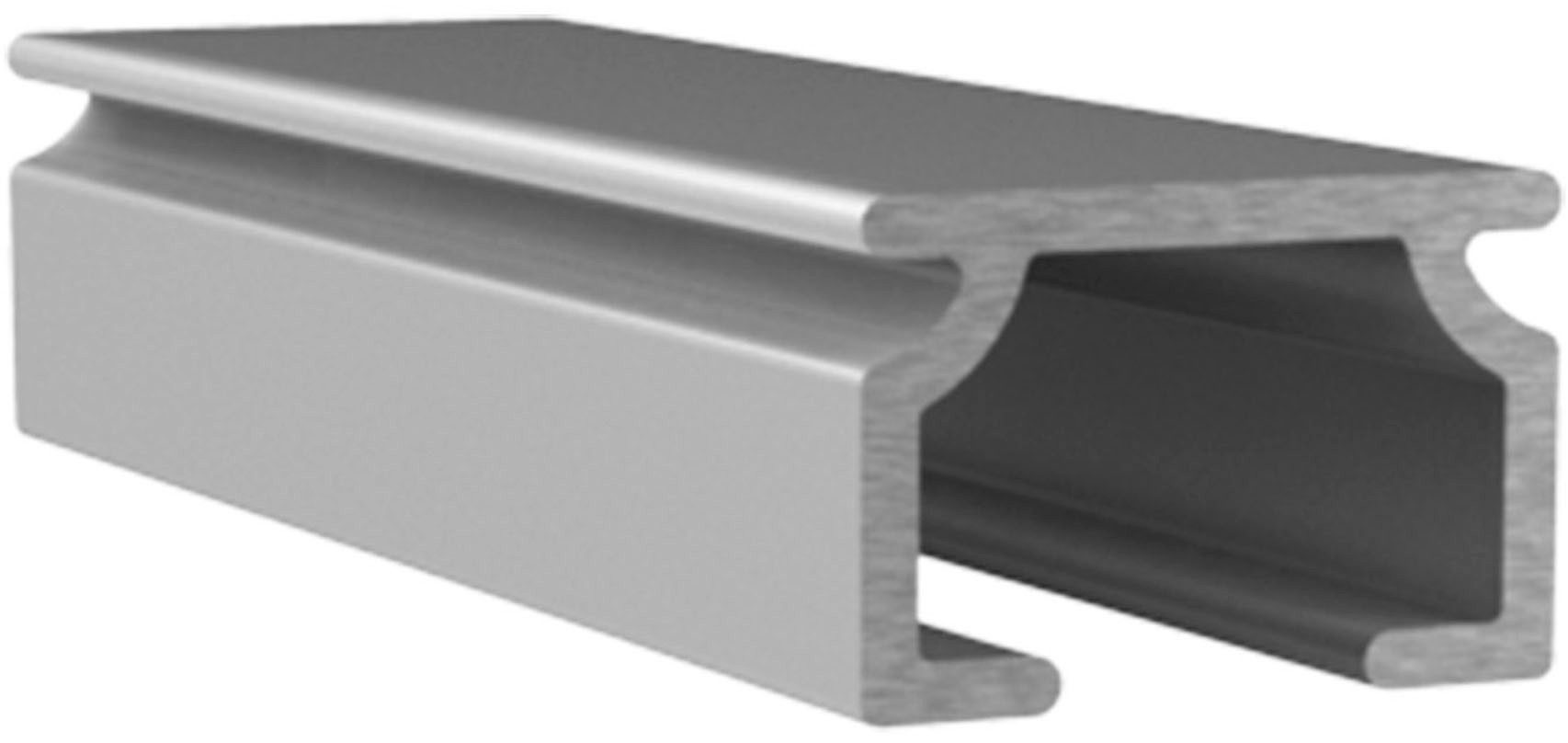 SN DECO GROUP Gardinenschiene Objektschiene SL, 1-läufig, Fixmaß, mit Bohren, verschraubt, Aluminium, in versch. Längen und Farben, Aluminium, Innenlauf, Vorhangschiene