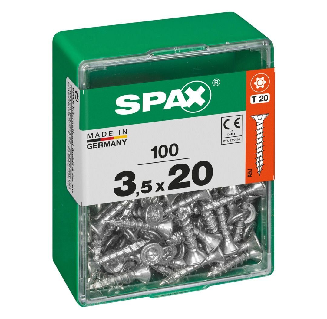 Holzbauschraube x 20 Spax 20 3.5 TX Senkkopf SPAX Universalschrauben mm