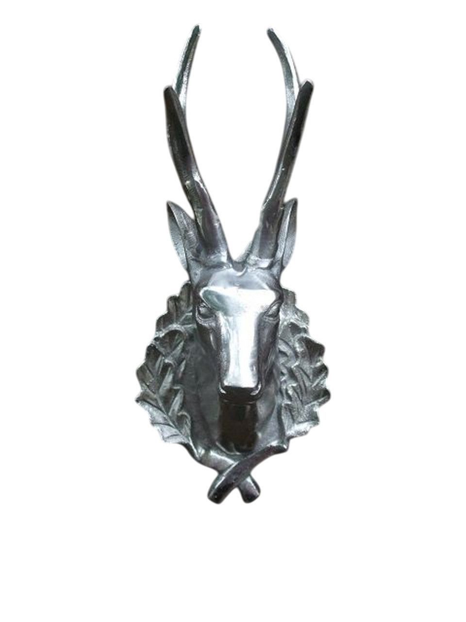 Deko-Impression Dekohänger Hirschgeweih Hirschkop Gehörn Jagd Jäger Geschenk Alu massiv (1 St)