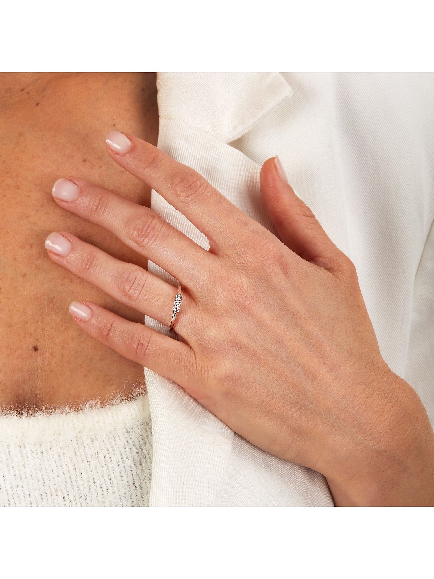 CHRIST Diamantring CHRIST Damen-Damenring 375er Weißgold 3 Diamant günstig online kaufen