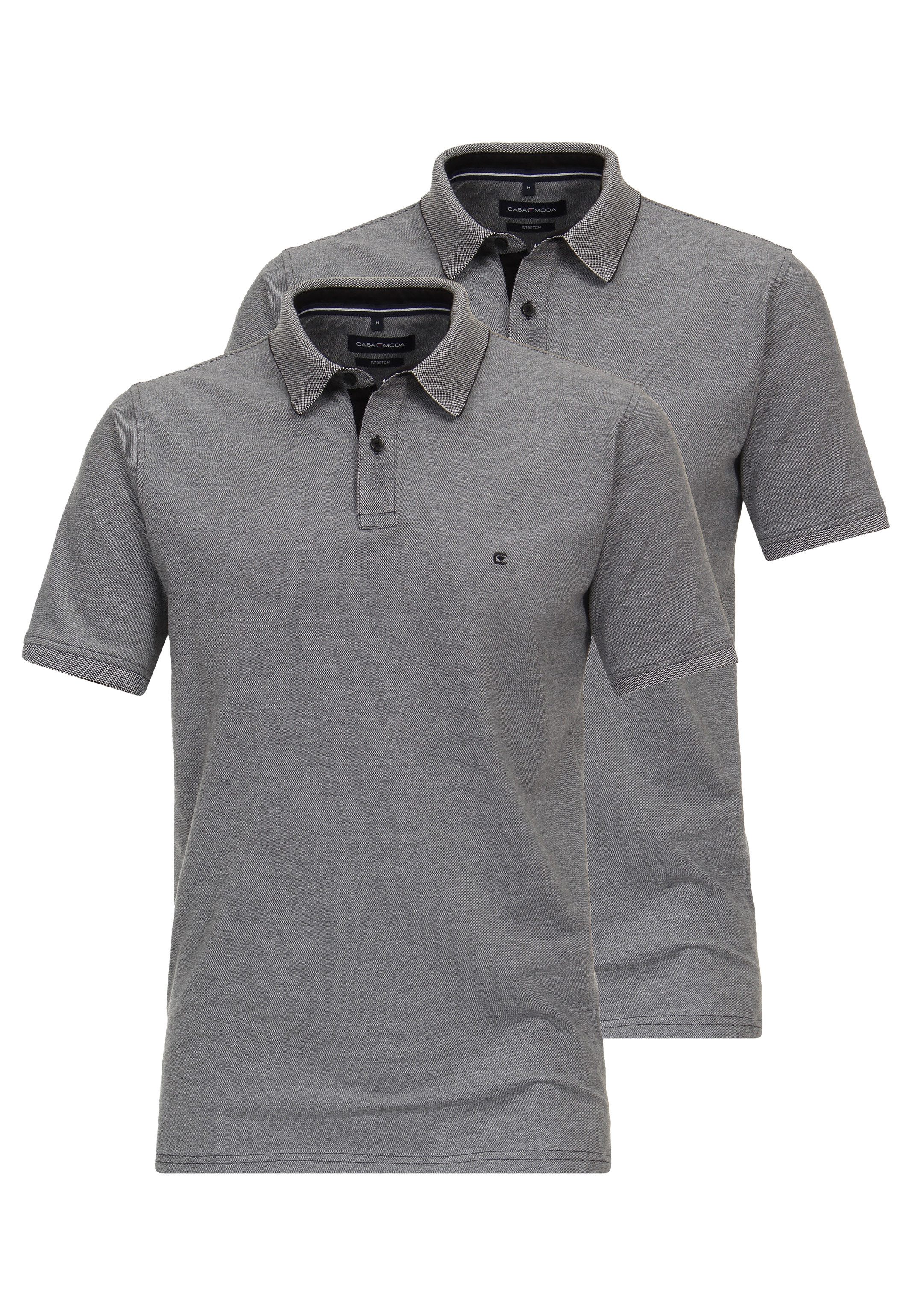 CASAMODA Poloshirt 2er Pack Basic (Spar-Set, günstig online kaufen