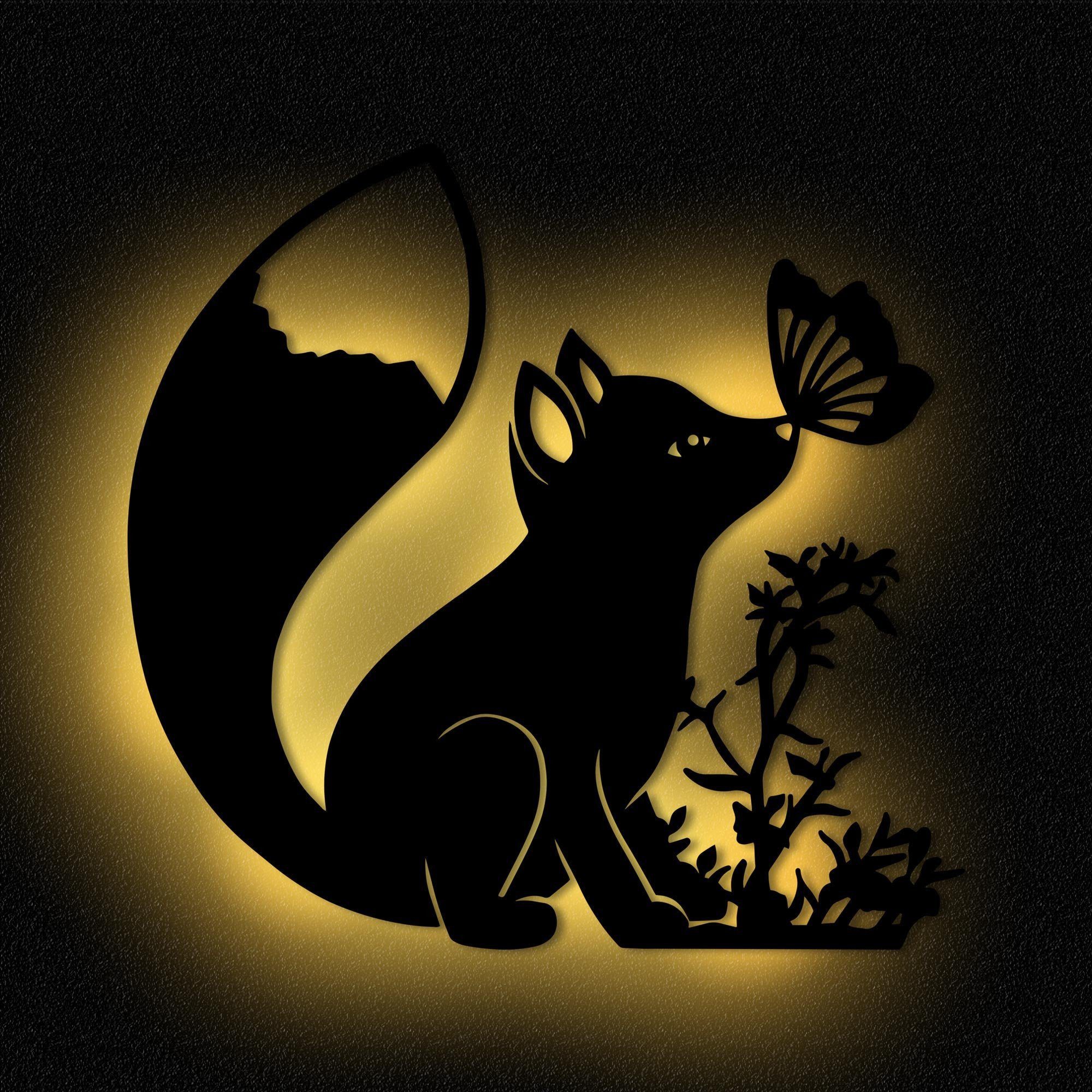 Namofactur LED Nachtlicht Wandlampe Kinderzimmer Kinder Nachtlicht Fuchs I günstig online kaufen