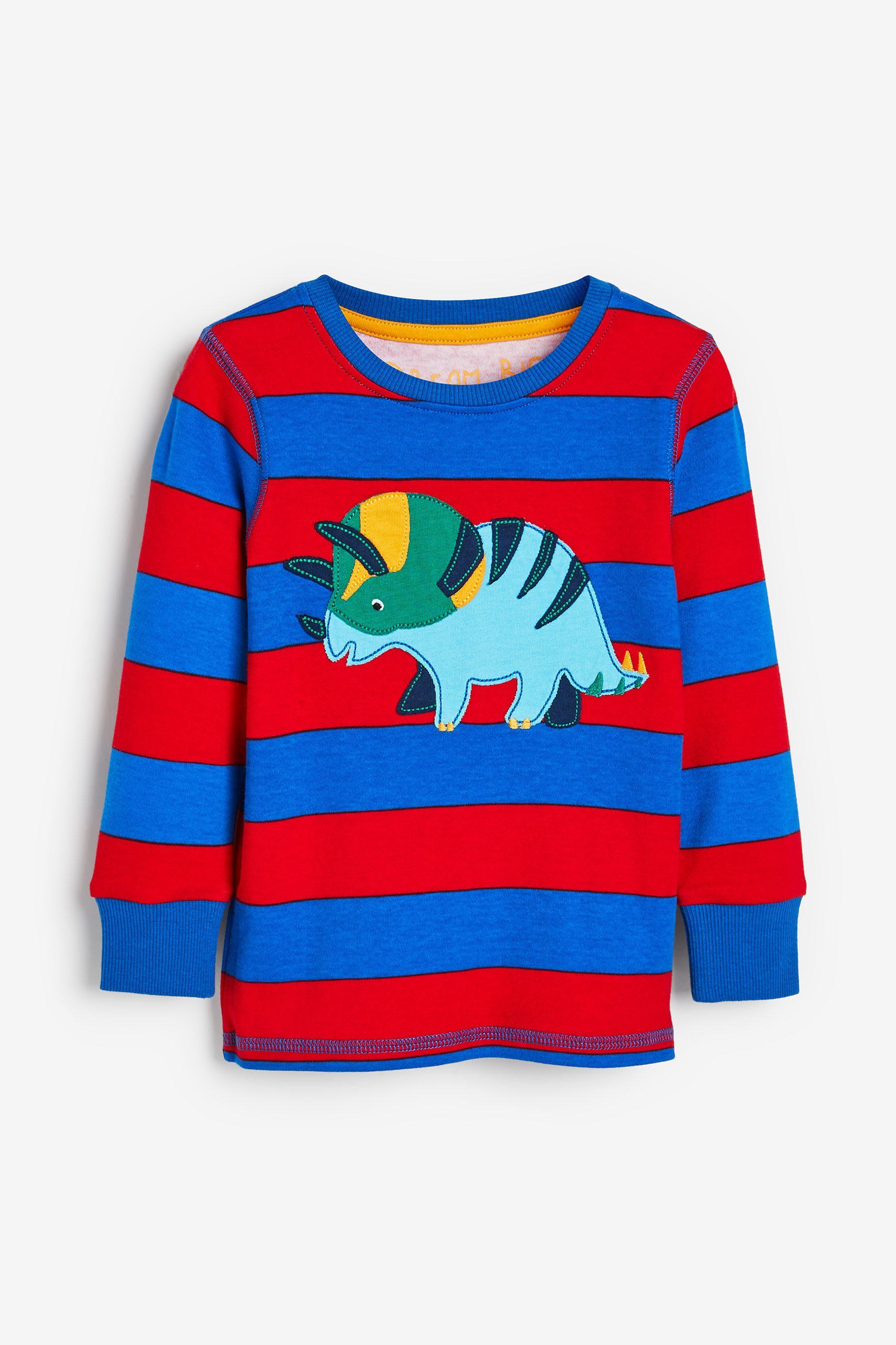 Pyjama Dino tlg) Stripe 3er-Pack Kuschelpyjamas, (6 Next Blue/Red/Green