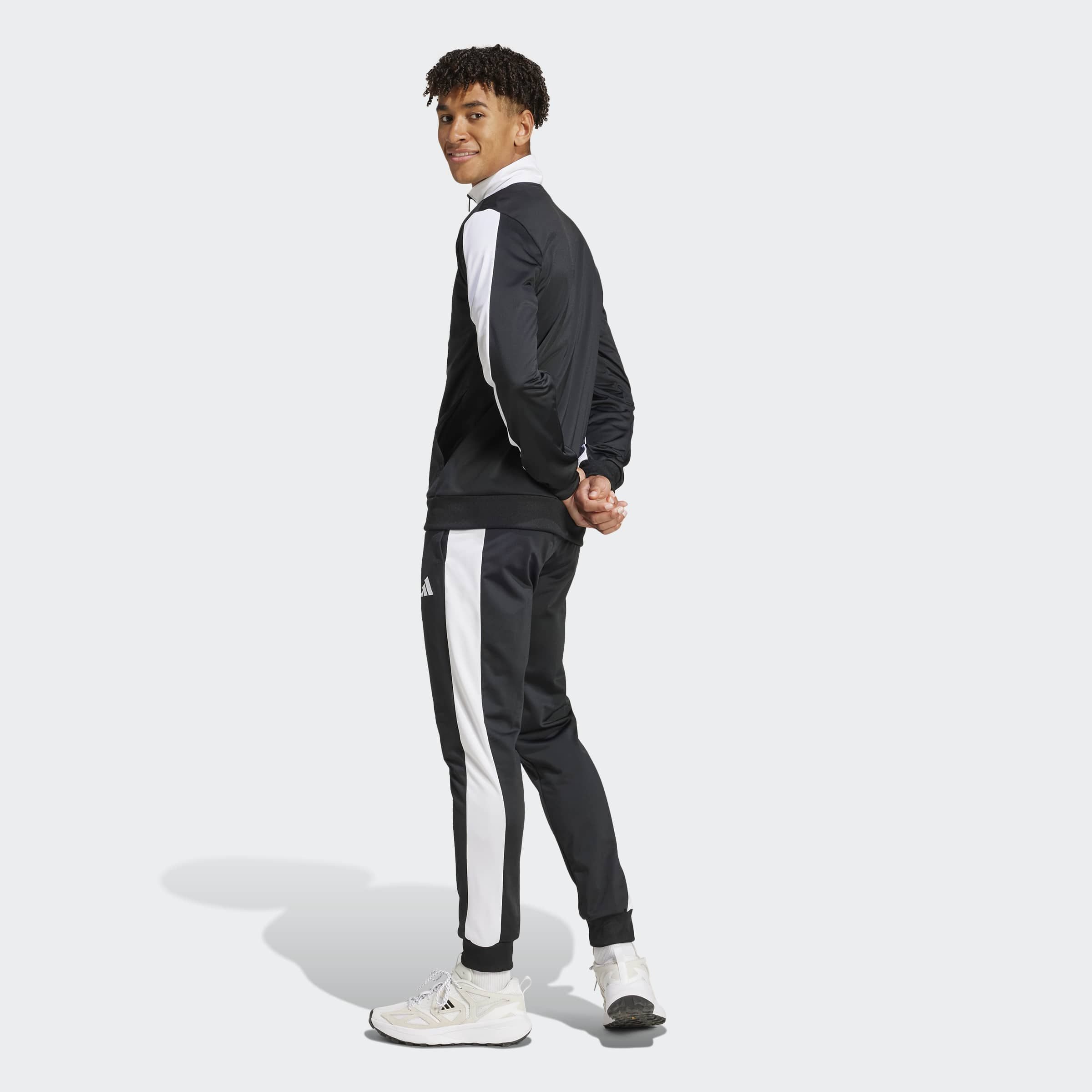 adidas Sportswear Trainingsanzug SPORTSWEAR BASIC TRICOT COLORBLOCK (2-tlg)