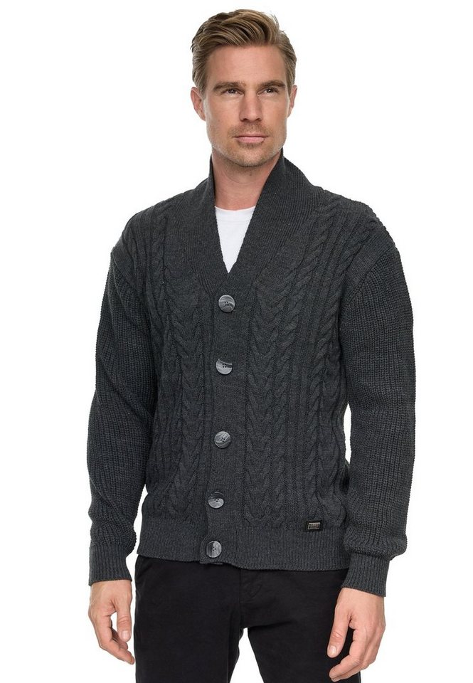 Rusty Neal Strickjacke Rusty Neal Knitwear mit durchgehender Knopfleiste