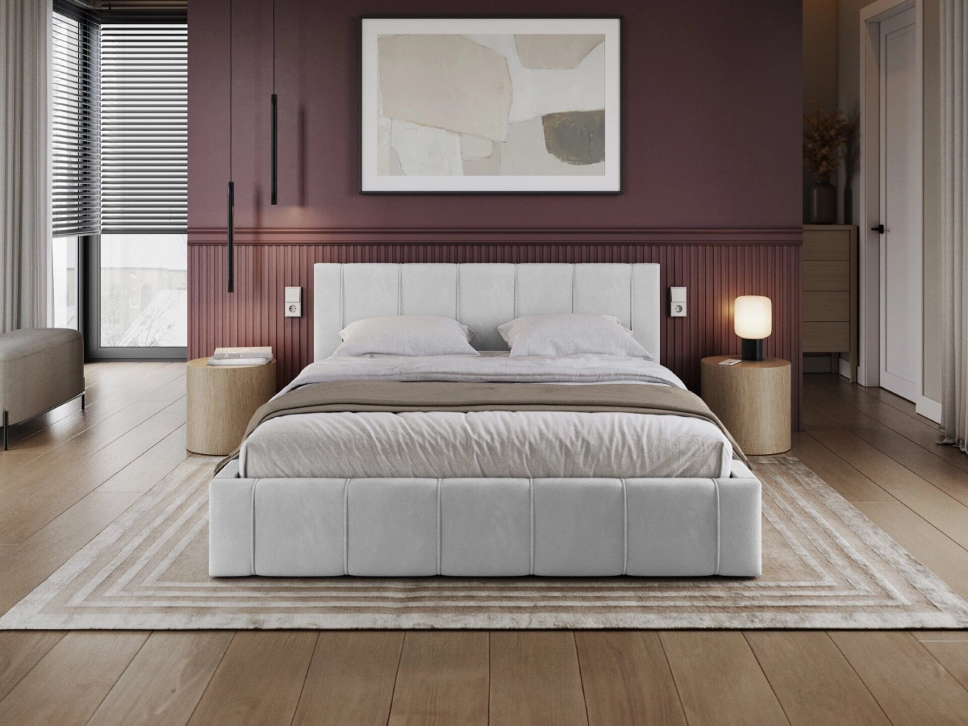 FDM Polsterbett TOPSELLER Stauraumbett MADE IN EU - aus hochwertigem Velours (verfügbar 90x200 120x200 140x200 160x200 180x200cm, Bettrahmen, Bett, Optional mit Matratze bestellbar, mit großen gepolsterten Kopfteil, mit Bettkasten zum aufklappen), Metallrahmen mit Lattenrost, hydraulische Klappfunktion für Stauraum