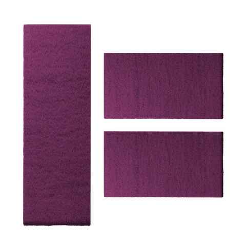 Hochflor-Bettumrandung Sphinx, 11 Farben, Teppichläufer, ideal im Schlafzimmer casa pura, Höhe 9 mm, (3-tlg), Shaggy