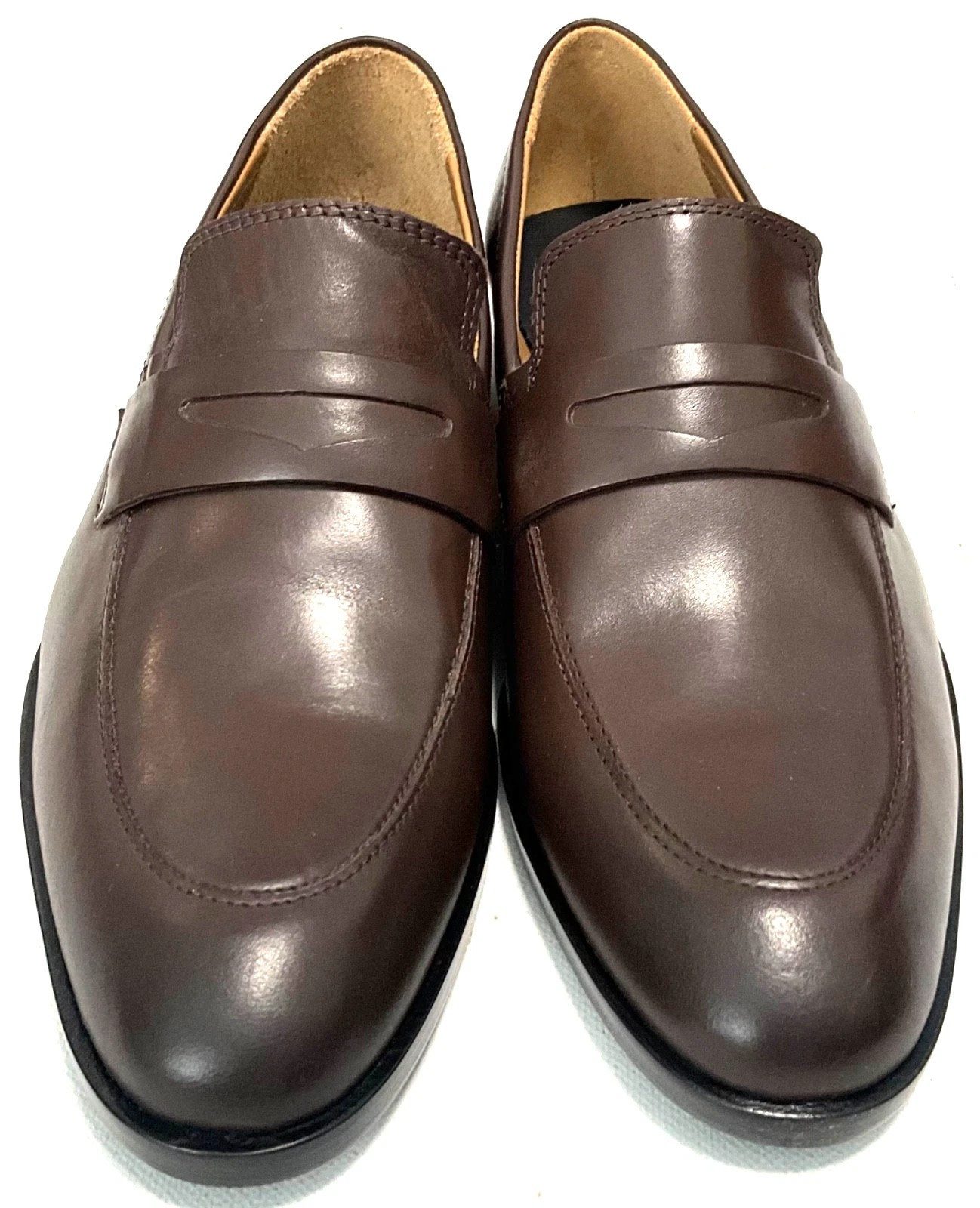 BOSS Boss Herren Schuhe, BOSS Herren Modern Loafer Pepl O… N, Dark Brown, Loafer aus echte Leder
