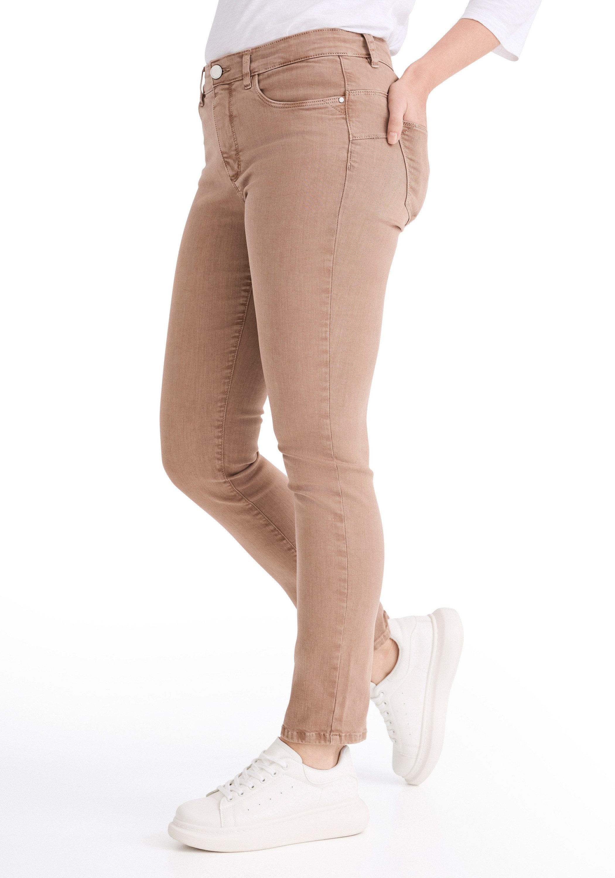 STOOKER WOMEN 5-Pocket-Jeans Milano Denim Magic Shape Fit Jeans Casual Clean Wash Denim Jeans Magic Shape Effekt für Damen
