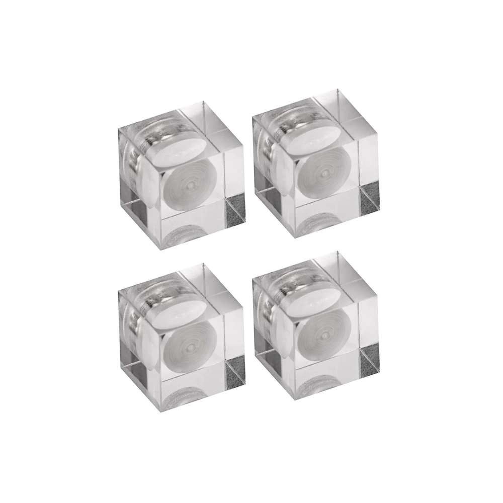Maul Magnet Neodym-Würfelmagnet Acryl, 15x15x15 mm, 4 St, glaskl.