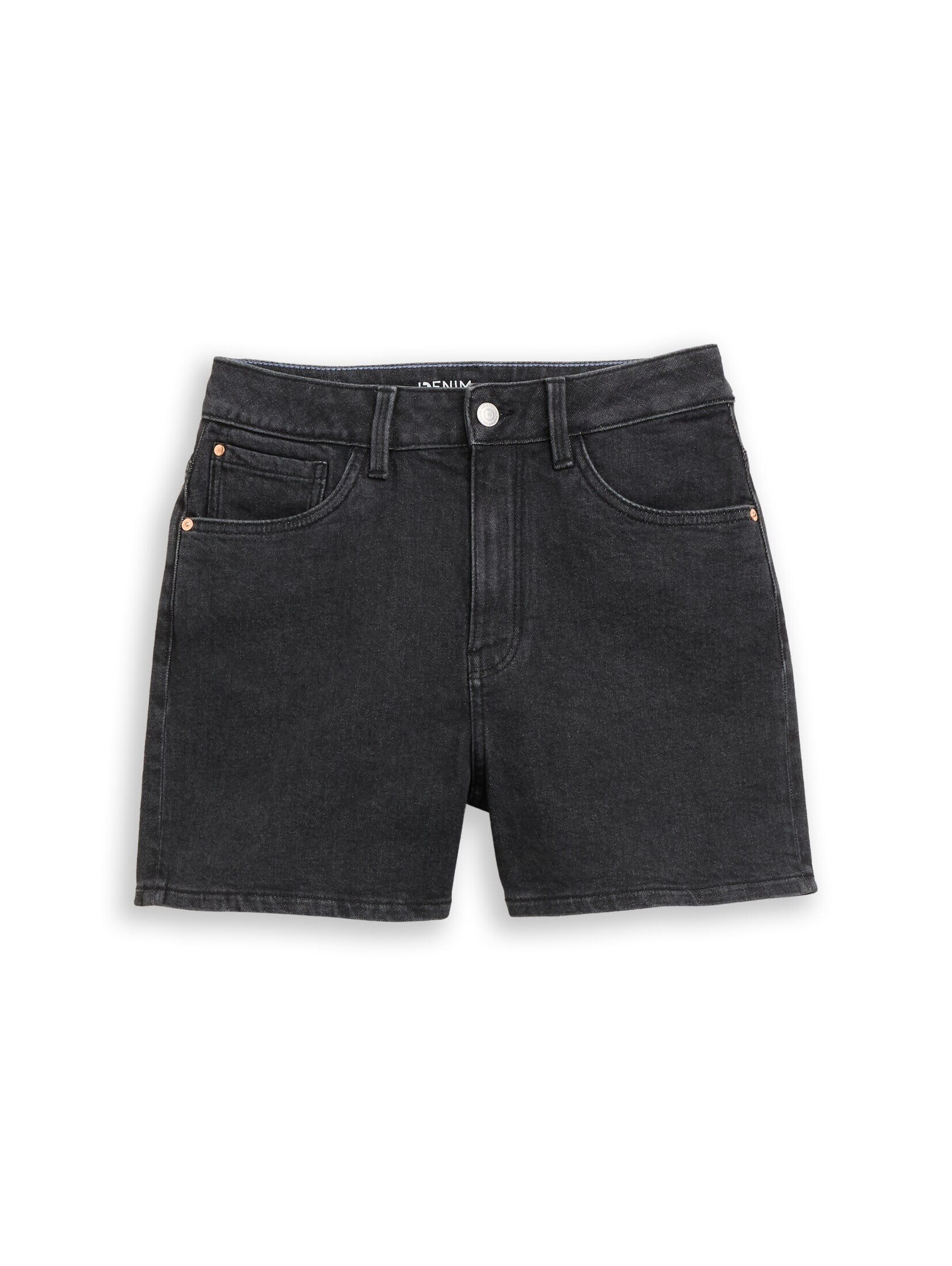 TOM TAILOR Denim Jeansshorts Jeanshosen TTELIN STRAIGHT High Waist Jeans Shorts