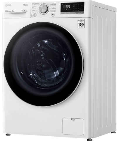 LG Waschmaschine F4WV408S0B, 8 kg, 1400 U/min, AquaLock® Vollwasserschutz