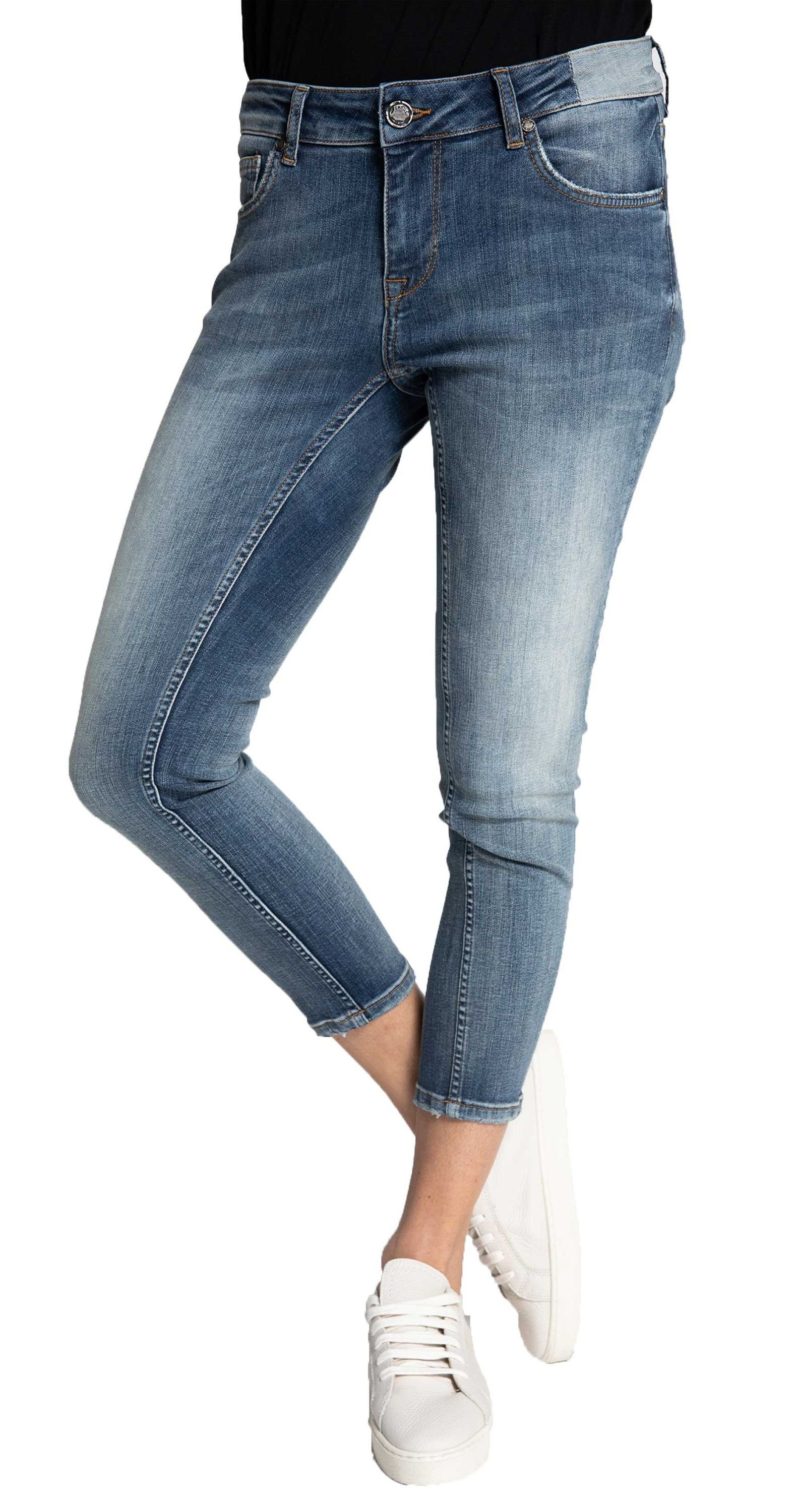 Zhrill 7/8-Jeans »ANITA BLUE« Damen Mom Jeans 7/8 Cropped 5 Pocket Vintage  Slim Fit Anita Blue online kaufen | OTTO