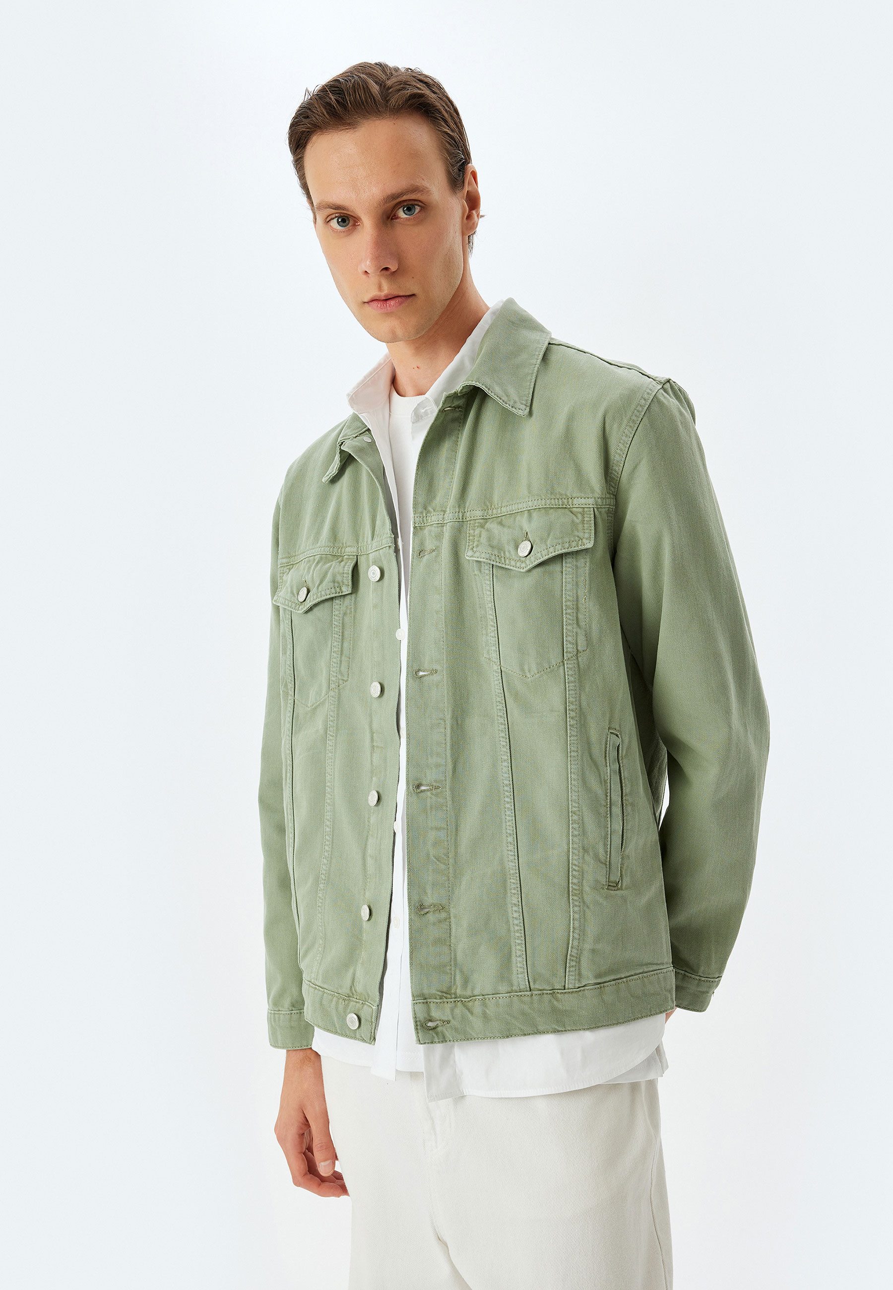 Koton Jeansblazer Denim Klassisch Jeansblazer