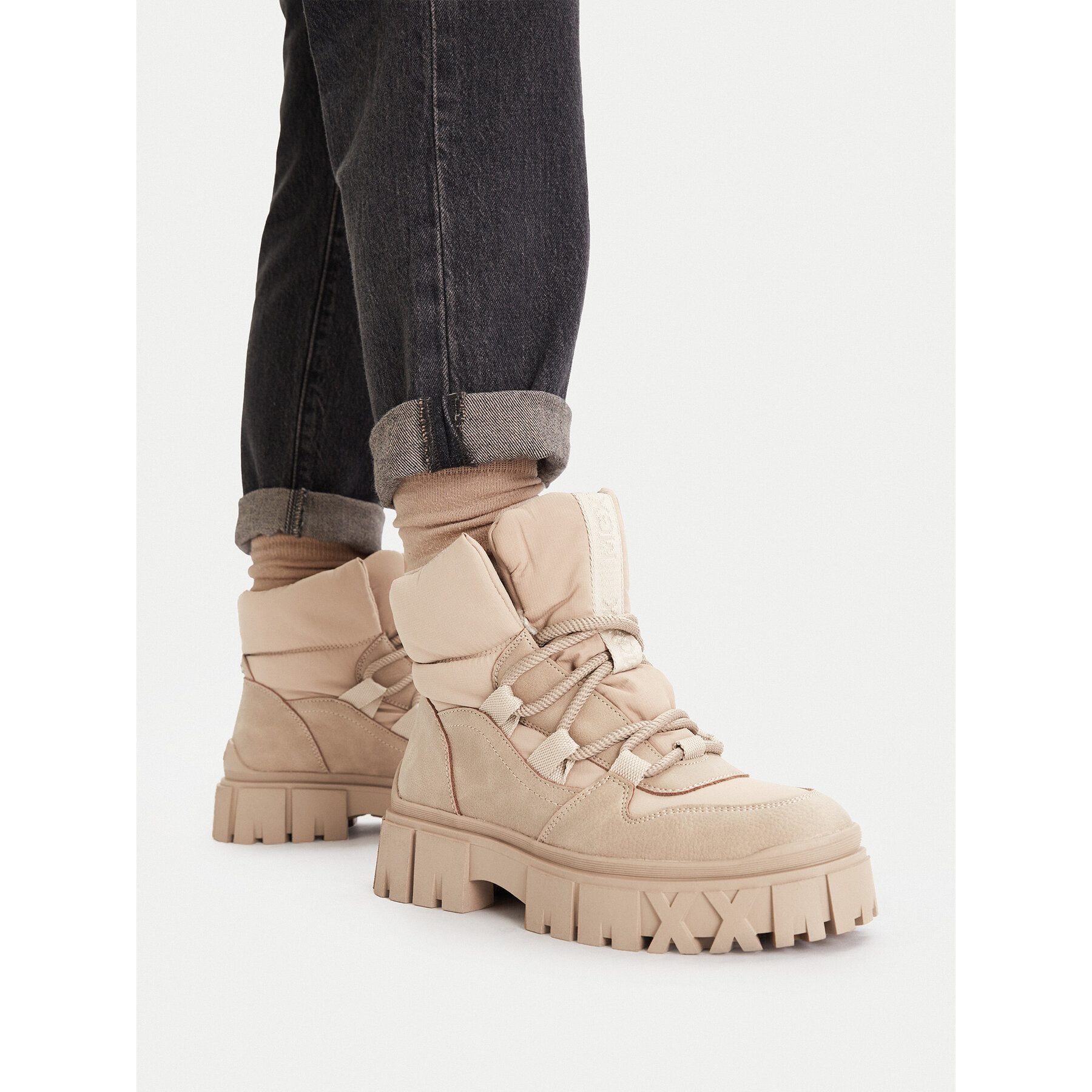 Mexx Mexx Damen Schneestiefel CEO-MI001713343W Beige Snowboots