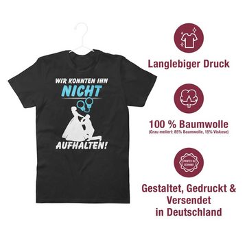 Shirtracer T-Shirt Wir konnten Ihn nicht aufhalten - mit Handschellen JGA Männer