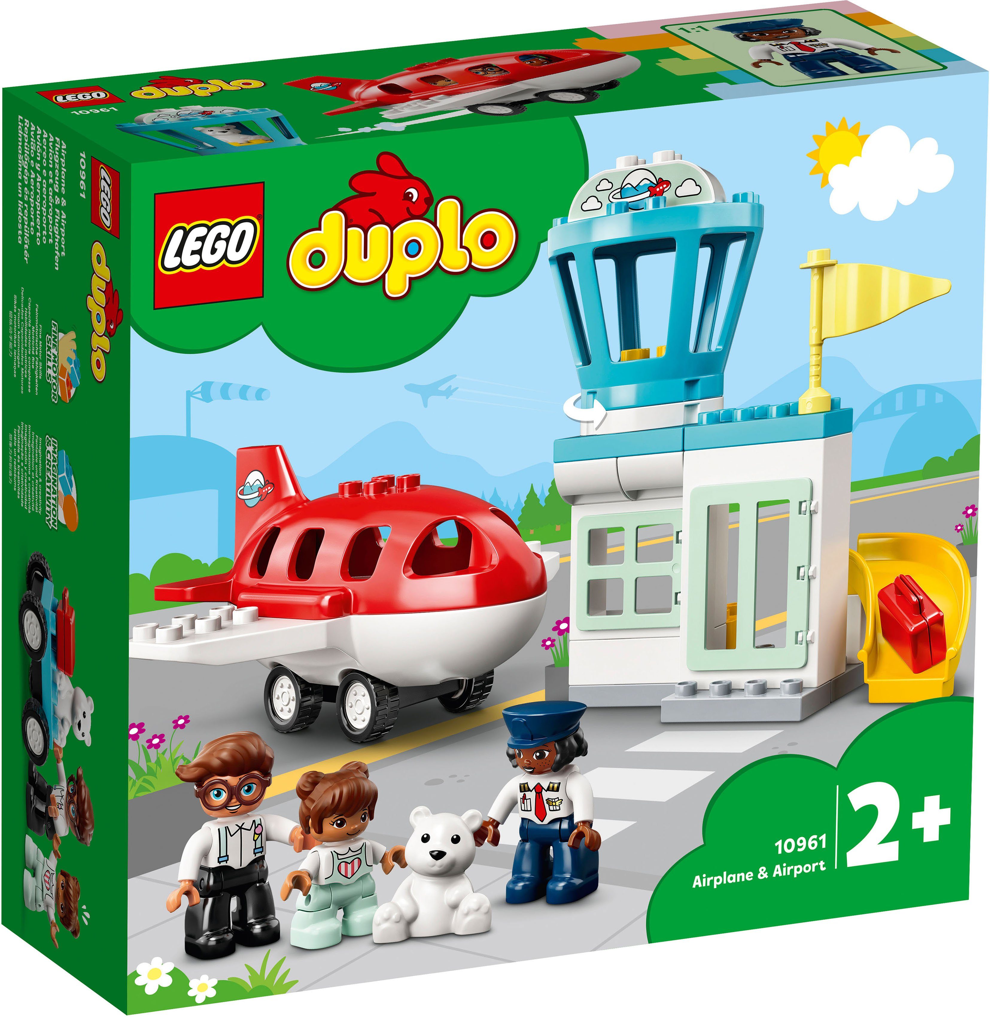 Lego Konstruktionsspielsteine Flugzeug Und Flughafen 10961 Lego Duplo Town 28 St Made In Europe Online Kaufen Otto