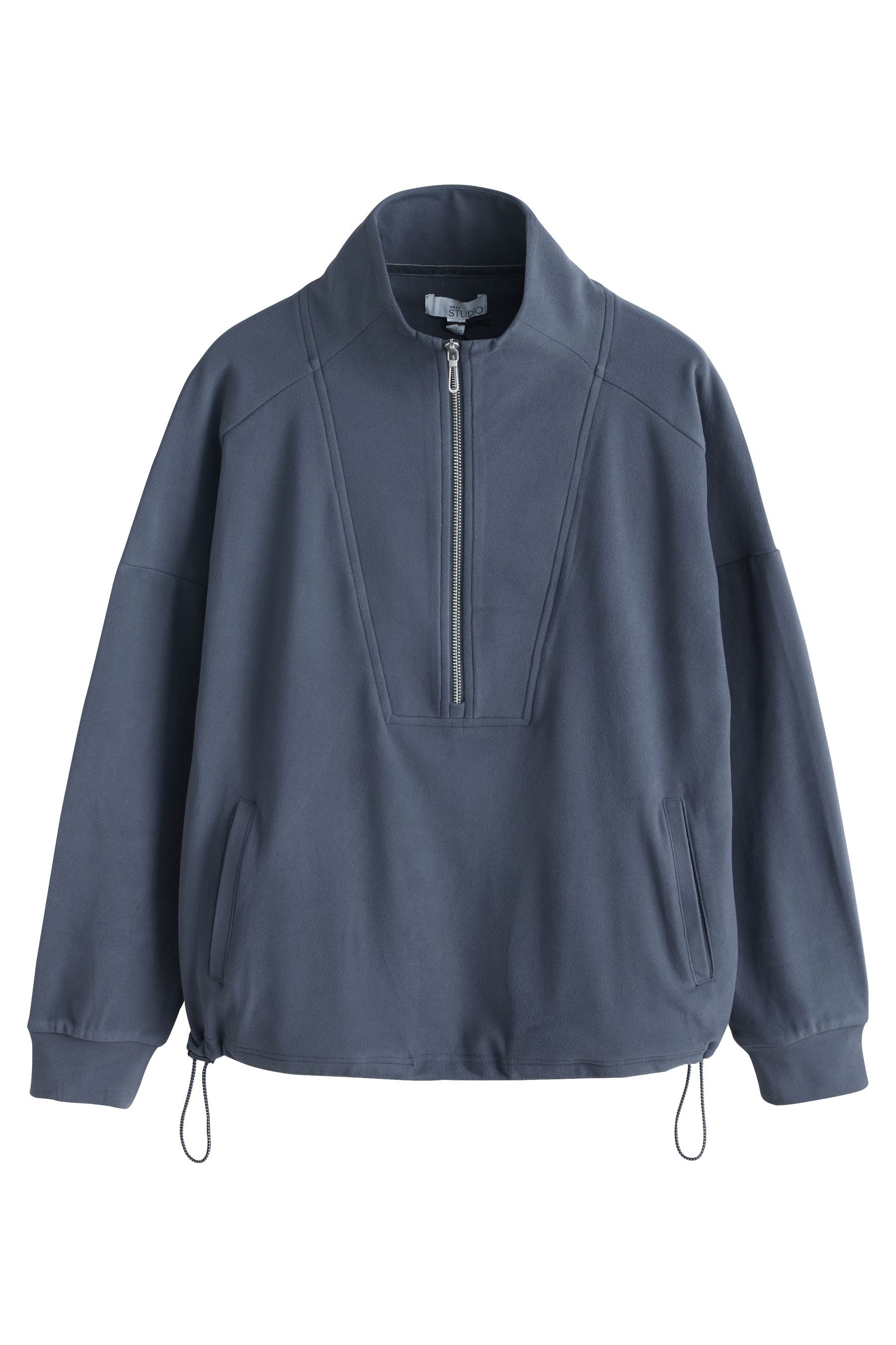 Next Fleecejacke Fleece mit halben Reißverschluss (1-St)