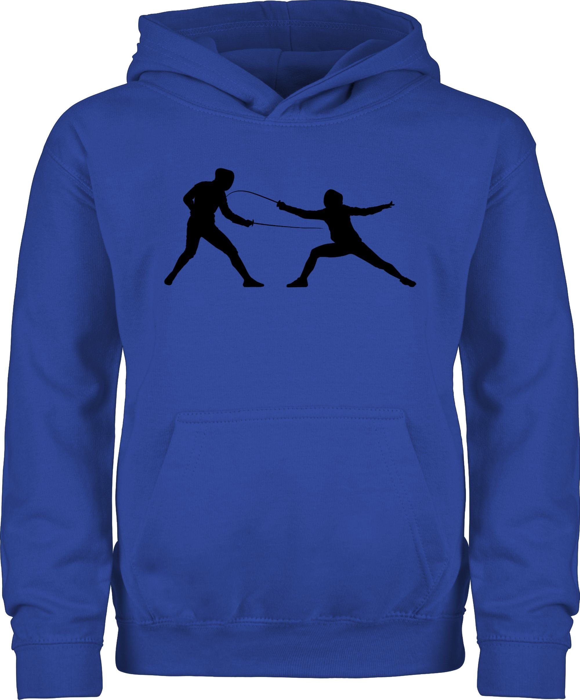 Shirtracer Sport Fechten Kinder Royalblau 2 Kleidung Hoodie