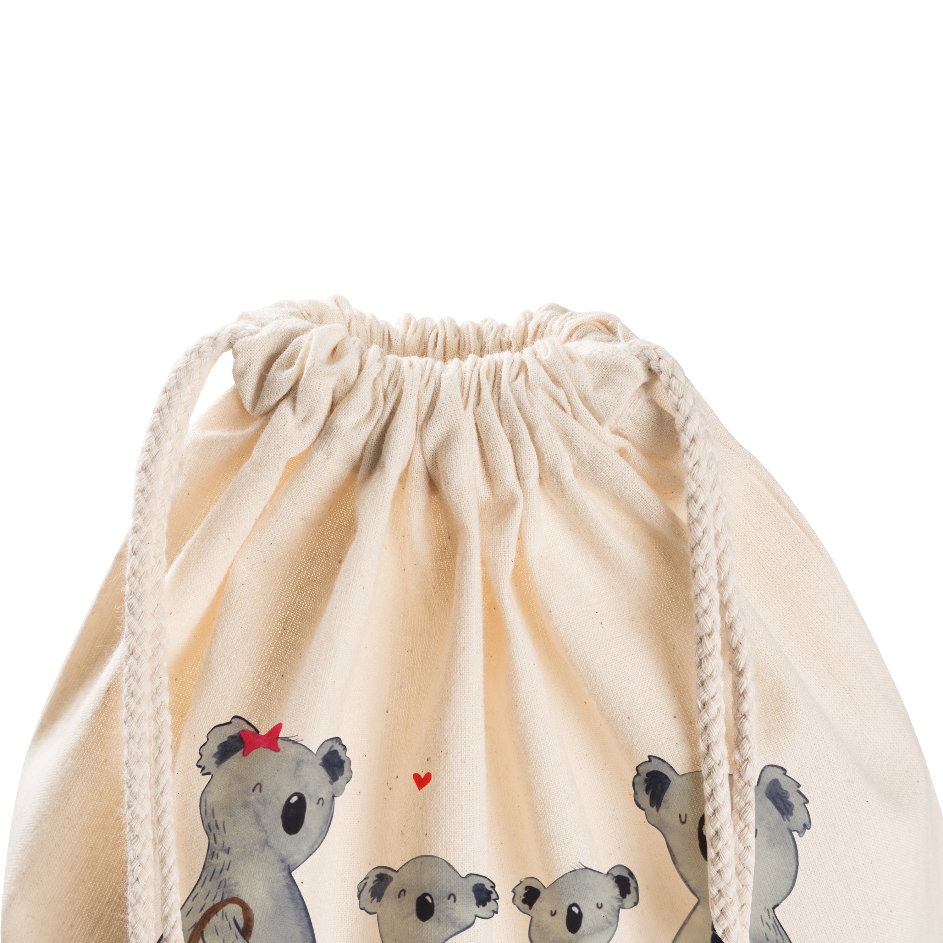 Geschenk, Familie (1-tlg) Transparent - Koala Mrs. zwei Muttertag, Sporttasche Stoffbeutel, & Mr. Panda -