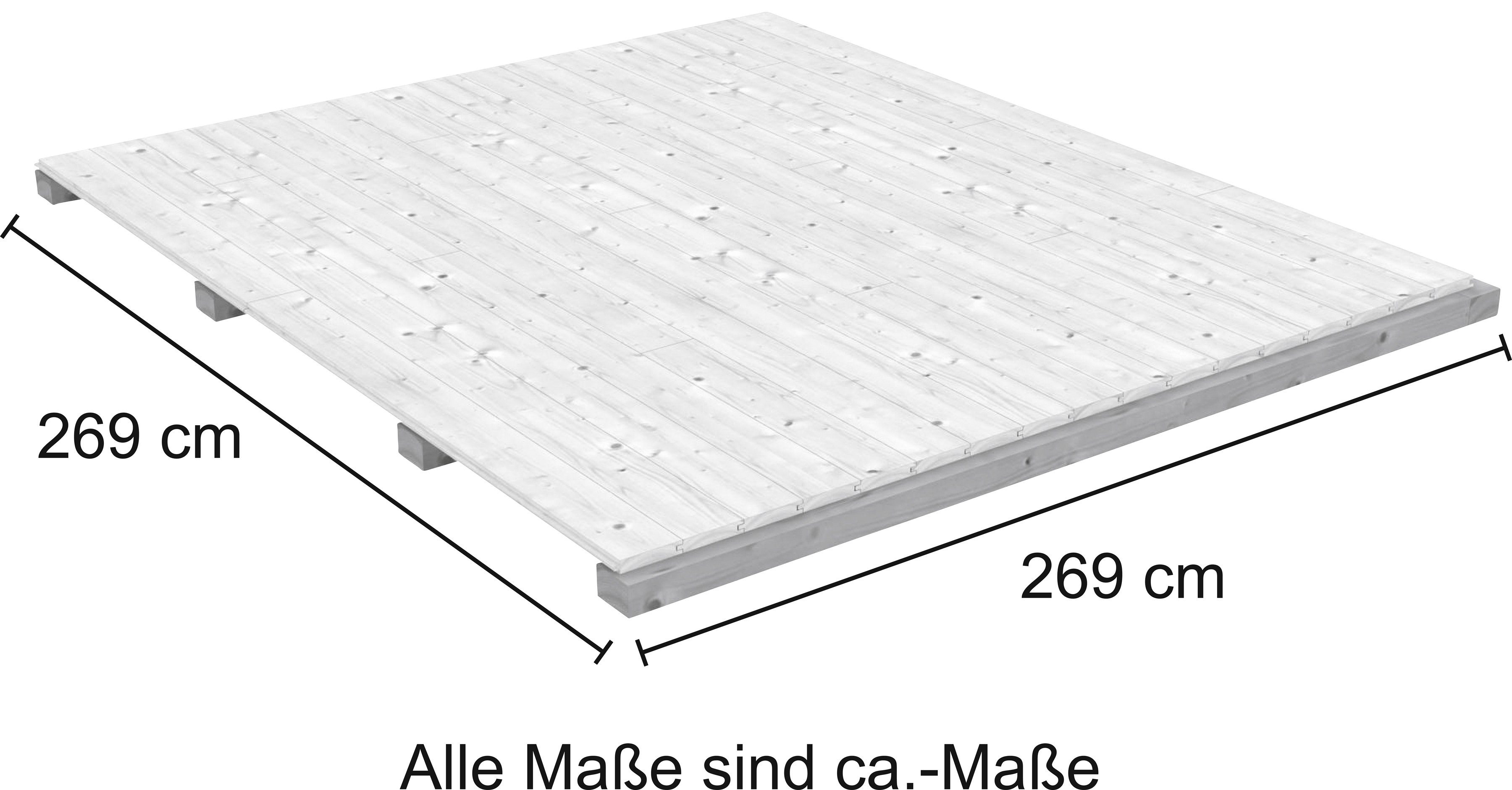 LASITA MAJA Gartenhaus-Fußboden Novia, BxT:269x269 Gartenhäuser für cm