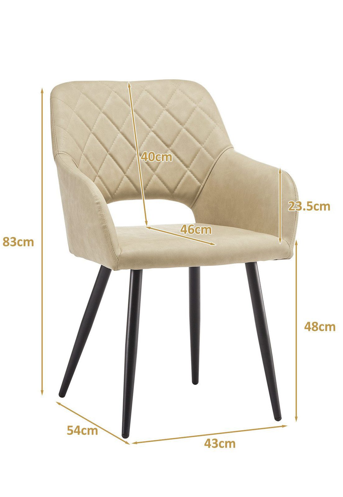 Ofcasa Esszimmerstuhl Moderne Küchenstühle (2er Set), günstig online kaufen
