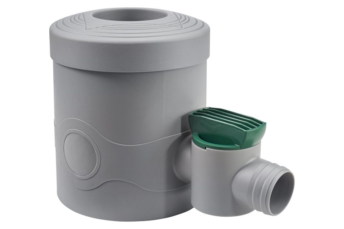 Regentonne Regensammler DN 68-100 mit Hahn, grau
