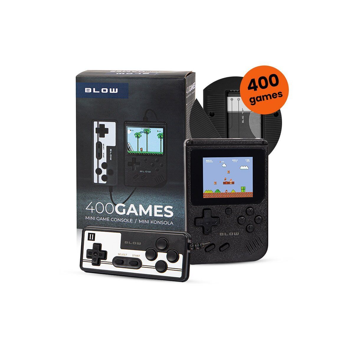 BLOW BLOW Mini Konsole 400 Spiele Retro TV