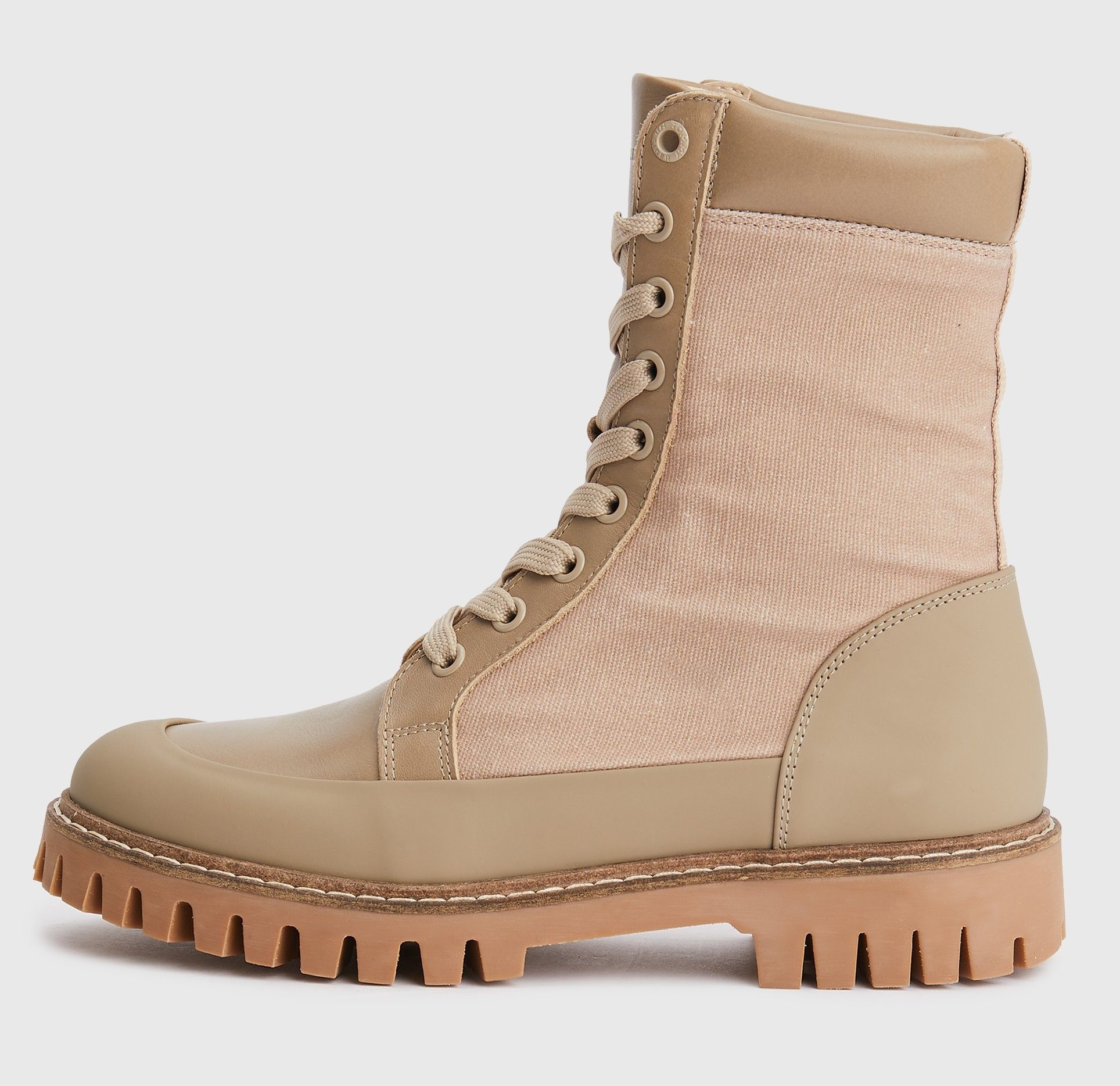 Tommy Hilfiger TH CASUAL LACE UP BOOT Schnürboots in derbem Style beige