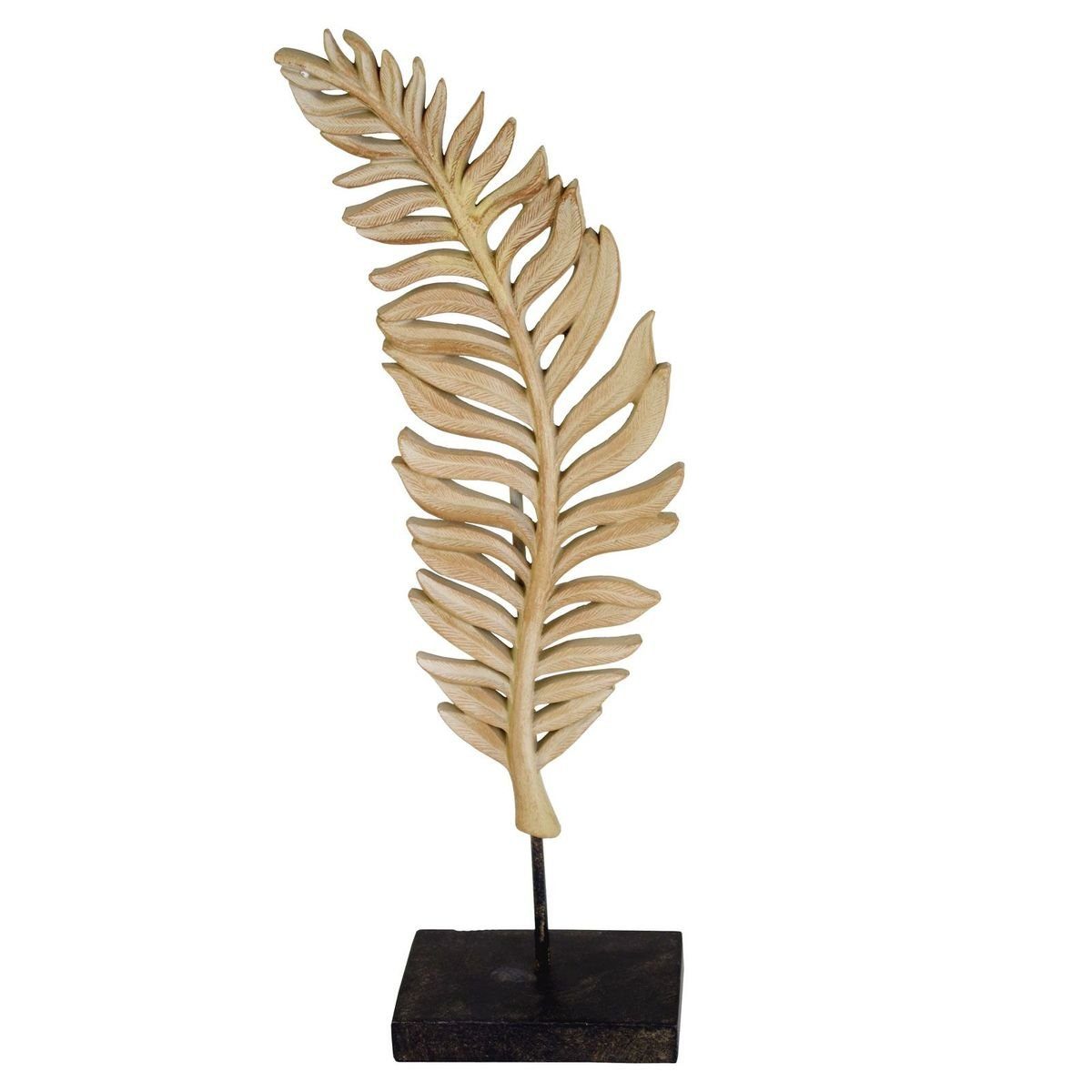 Dekoobjekt Leaf Polyresin Dekofigur 2er-Set Casablanca braun stehend Skulptur, freistehend ca.42cm Blatt