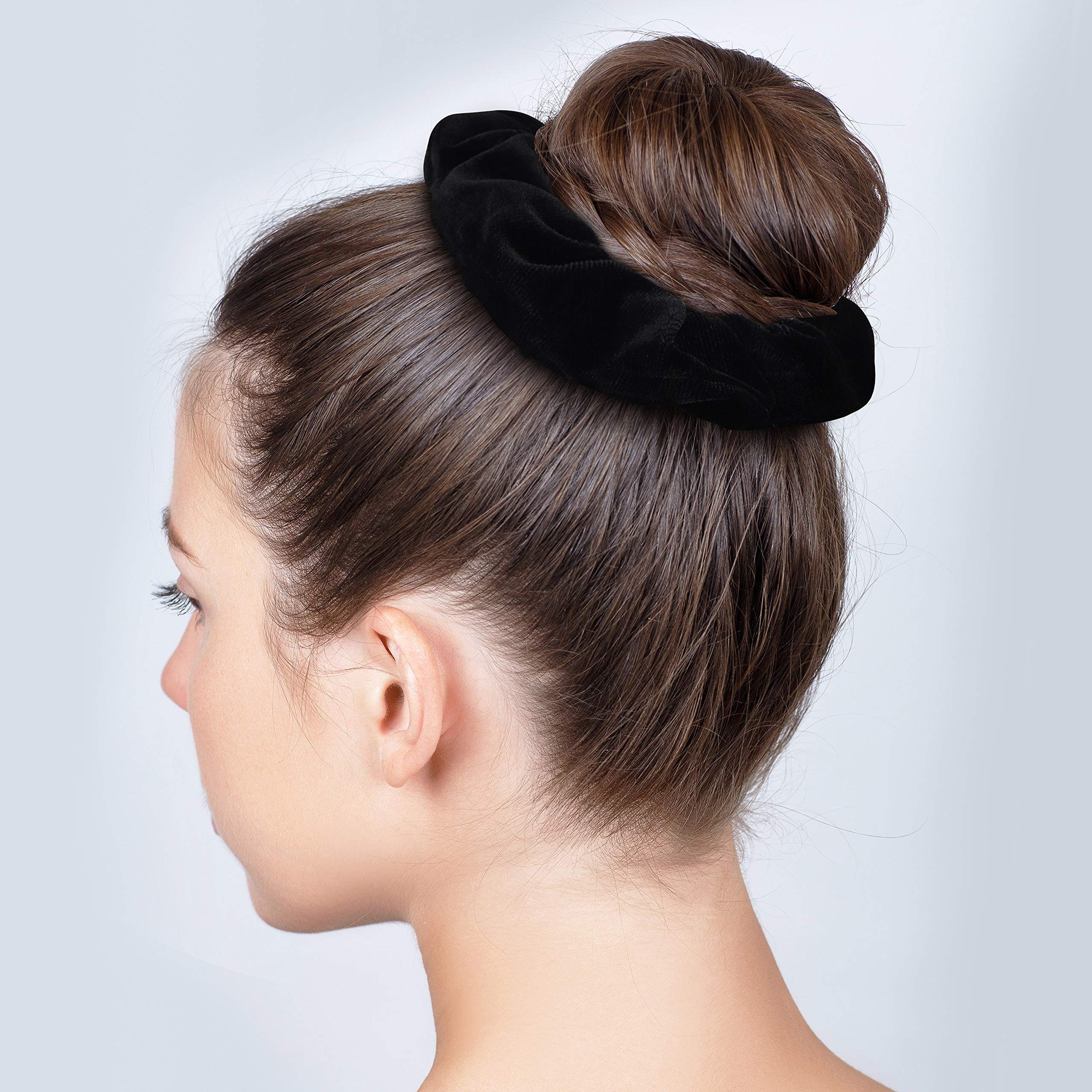 Belle Vous Haarband Schwarze Samt Velvet (12-Pack) Damen, Haarbänder for Women Black für (12er-Pack) Hairbands