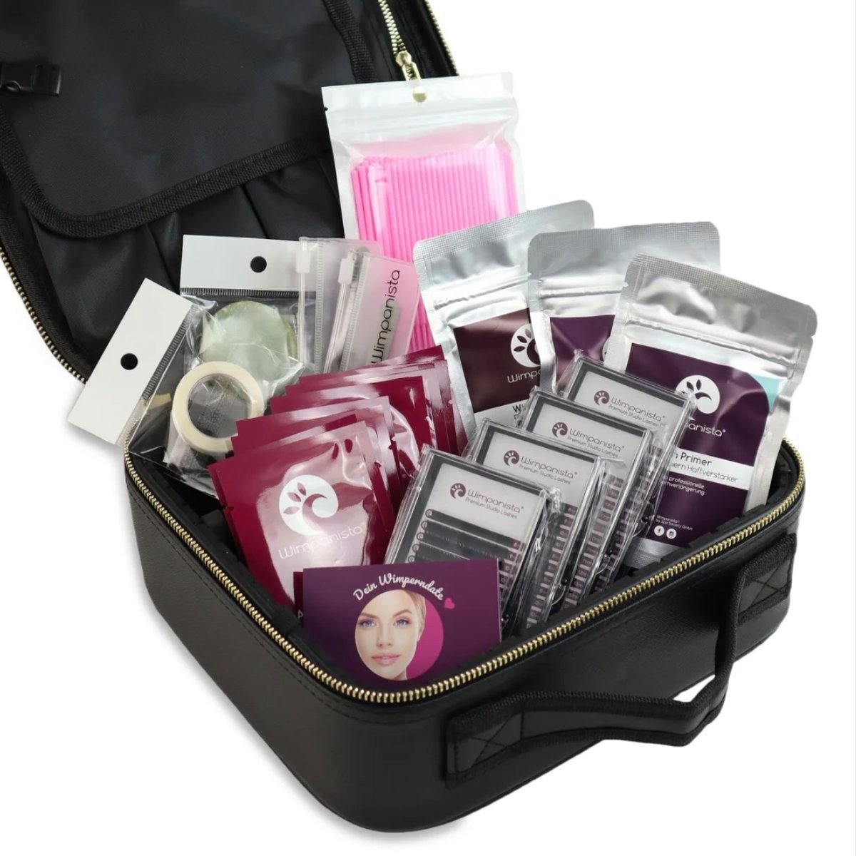 Wimpanista Einzelwimpern Wimpernverlängerung Set Volumentechnik, 15 tlg.