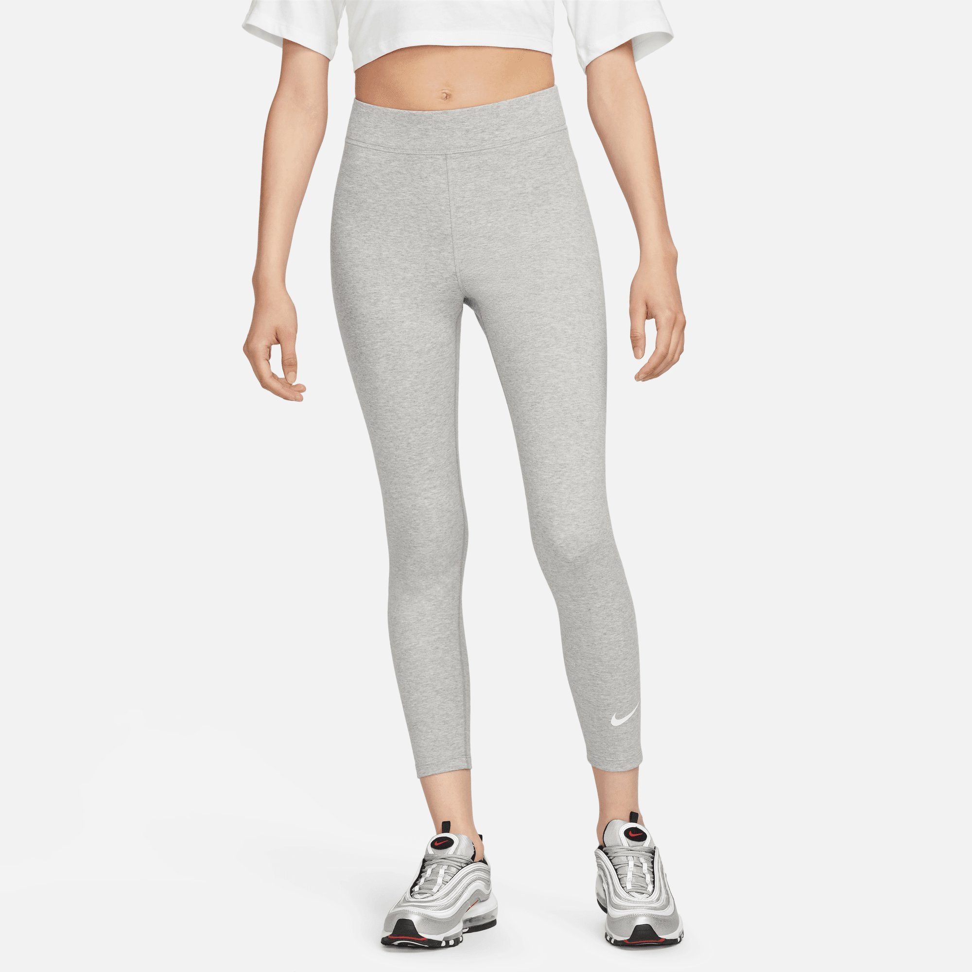 NK Sportswear W GREY HEATHER/SAIL NSW / HR LBR DK TIGHT CLSC Trainingstights Nike