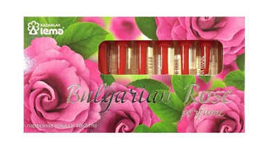 Sevan Roses Eau de Parfum »Bulgarian Rose Parfüm Aroma 10 Ampullen x 2.1 ml Souvenir und Geschenk«, 10-tlg.