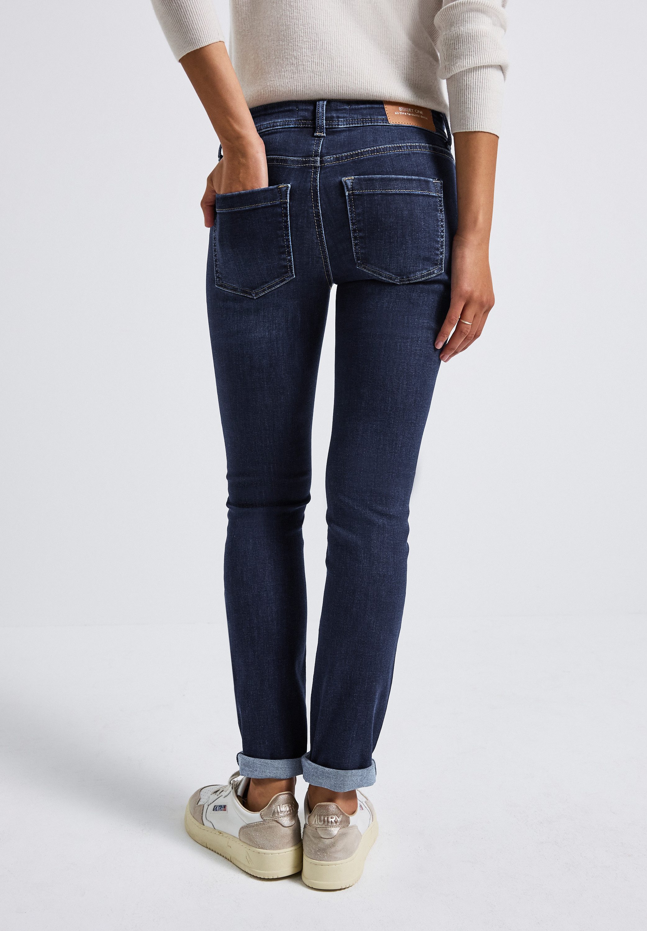 STREET ONE Slim-fit-Jeans Middle Waist