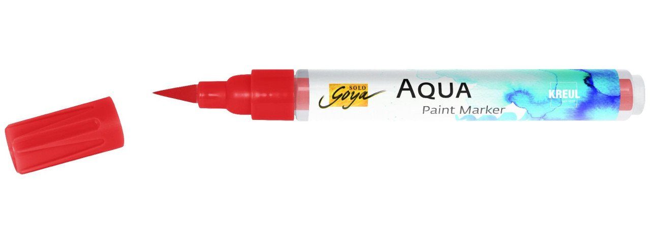 Kreul Flachpinsel Kreul Solo Goya Aqua Paint Marker kirschrot | Malerpinsel